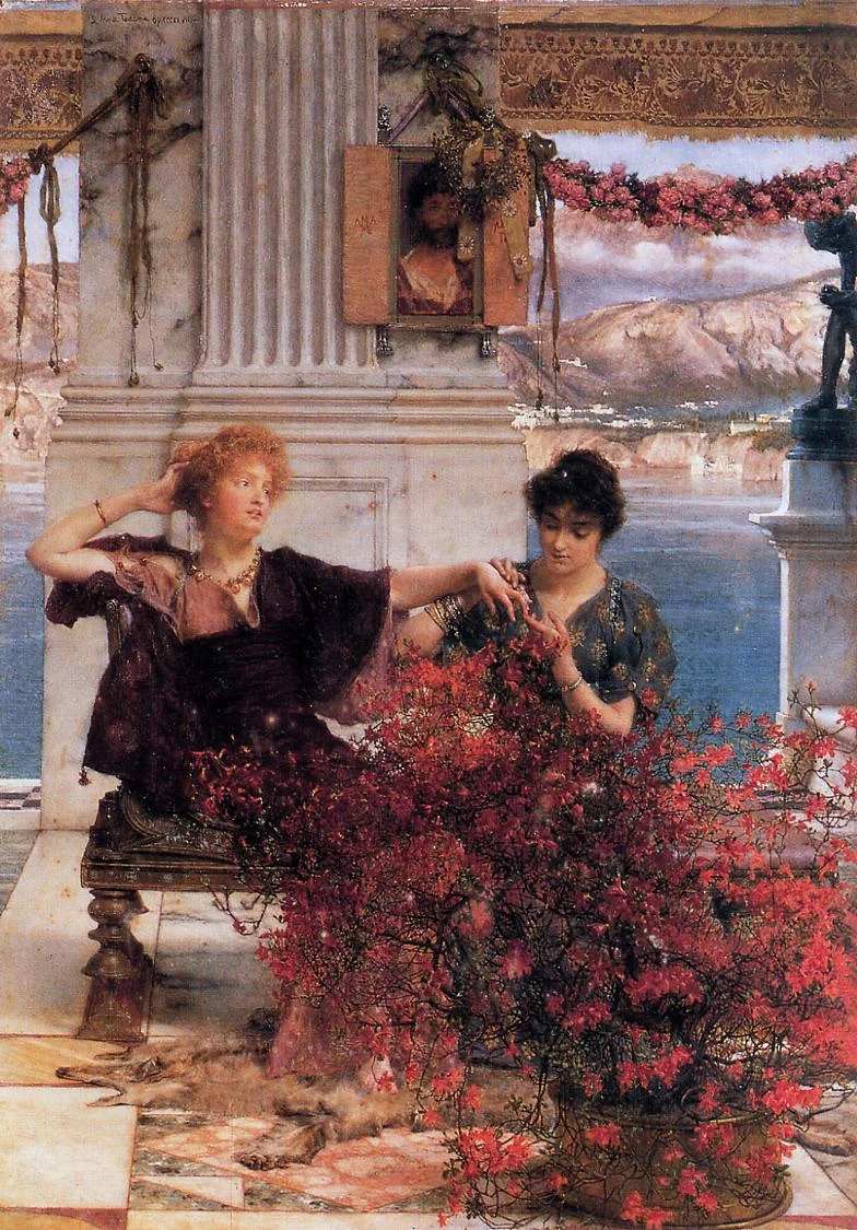 SIR LAWRENCE ALMA TADEMA — Loves Jewelled Fetter, 1895.
