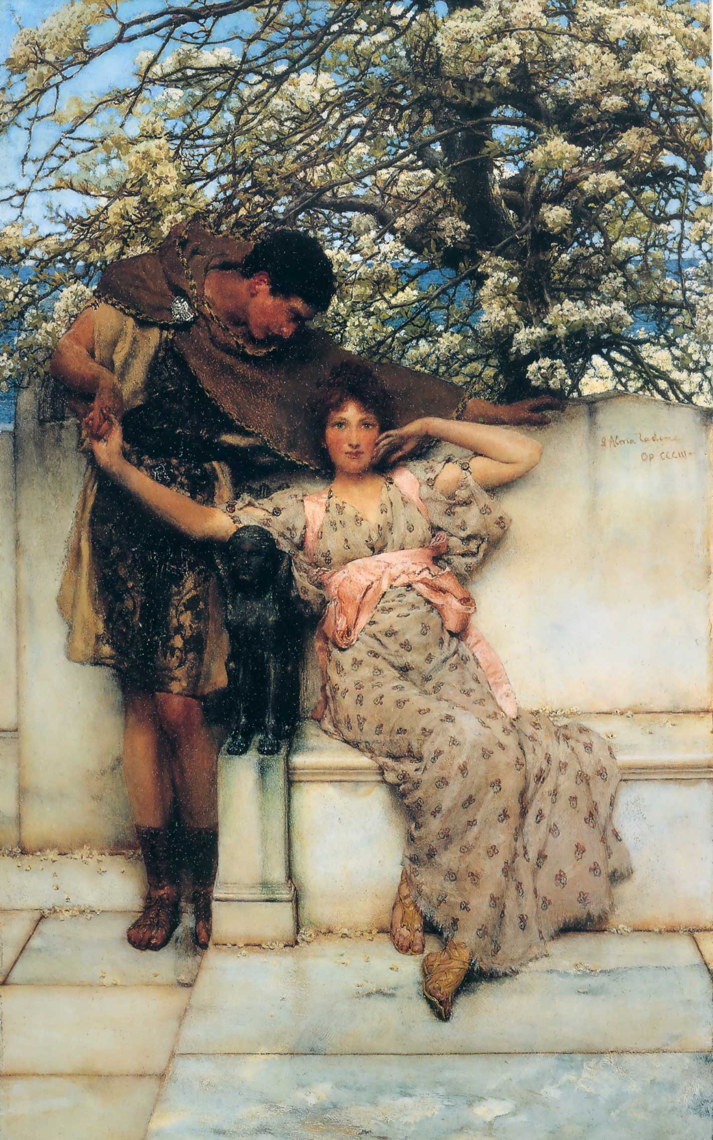 SIR LAWRENCE ALMA TADEMA —Promise of Spring.