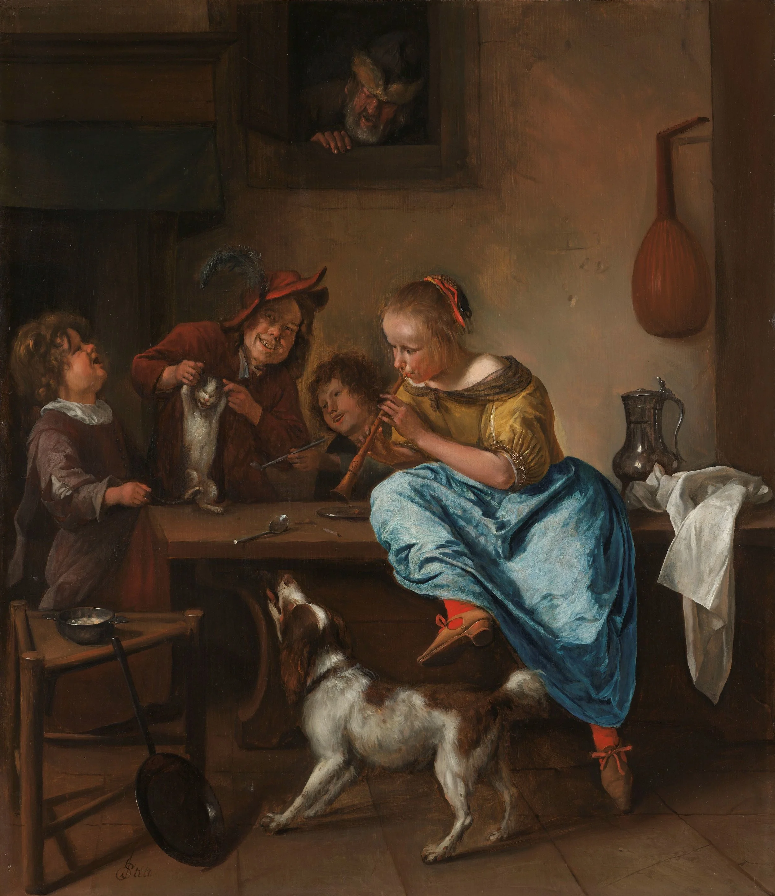 The Dancing Lesson by Jan Steen