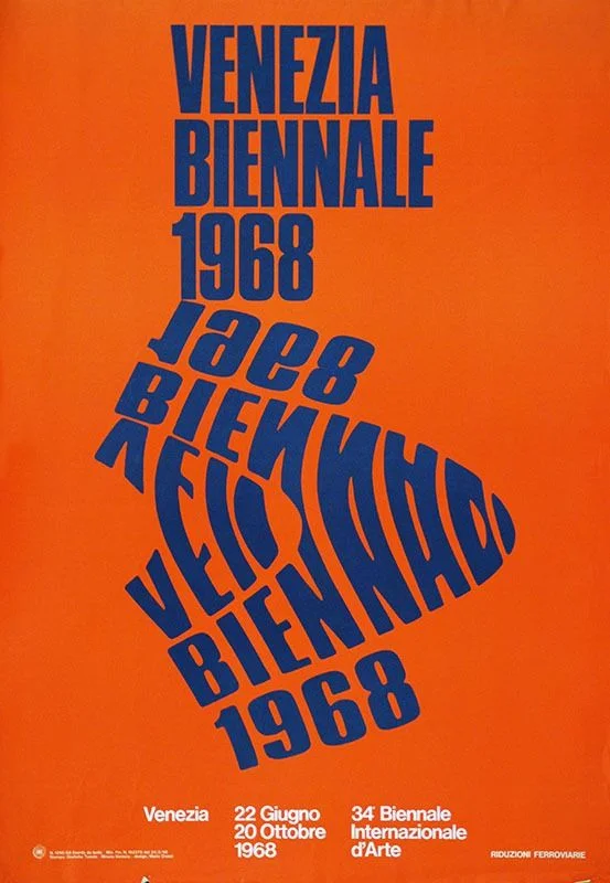Archive poster for the Venice Biennale © Fondazione La Biennale di Venezia