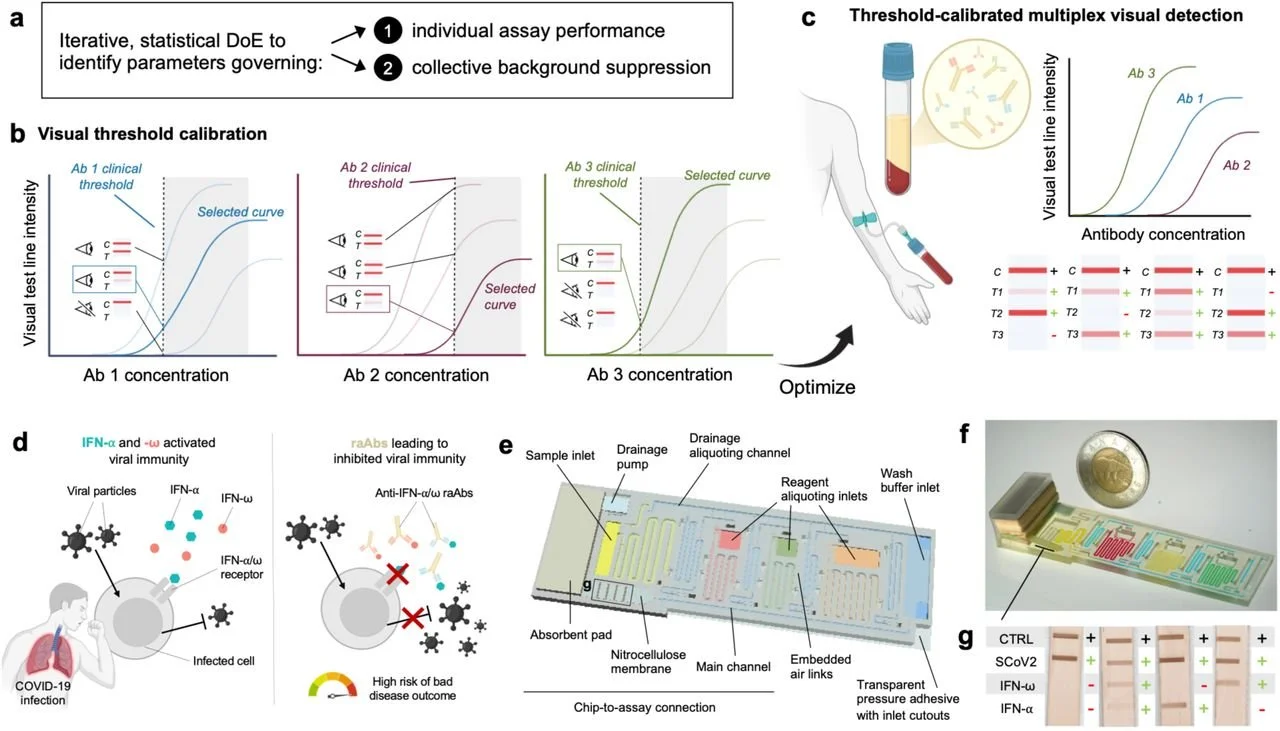  4.  H. Shafique, S. Bernier, A. Ng, L. Roussel, D. C. Vinh, D. Juncker,  Multiplexed visual test with readout synchronized to each respective clinical threshold for rogue anti-cytokine autoantibodies,  medRxiv, 2026.08.02.26359144 (2026) .   PDF   |