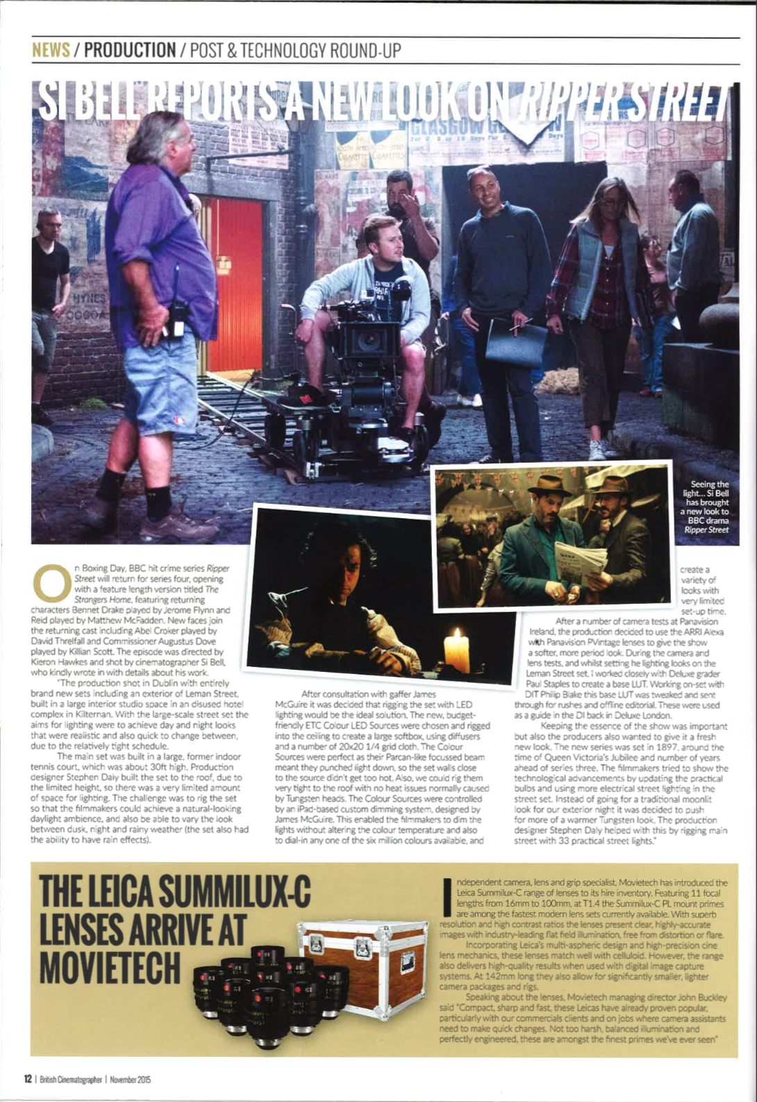 British Cinematographer - Ripper Street 4 Report