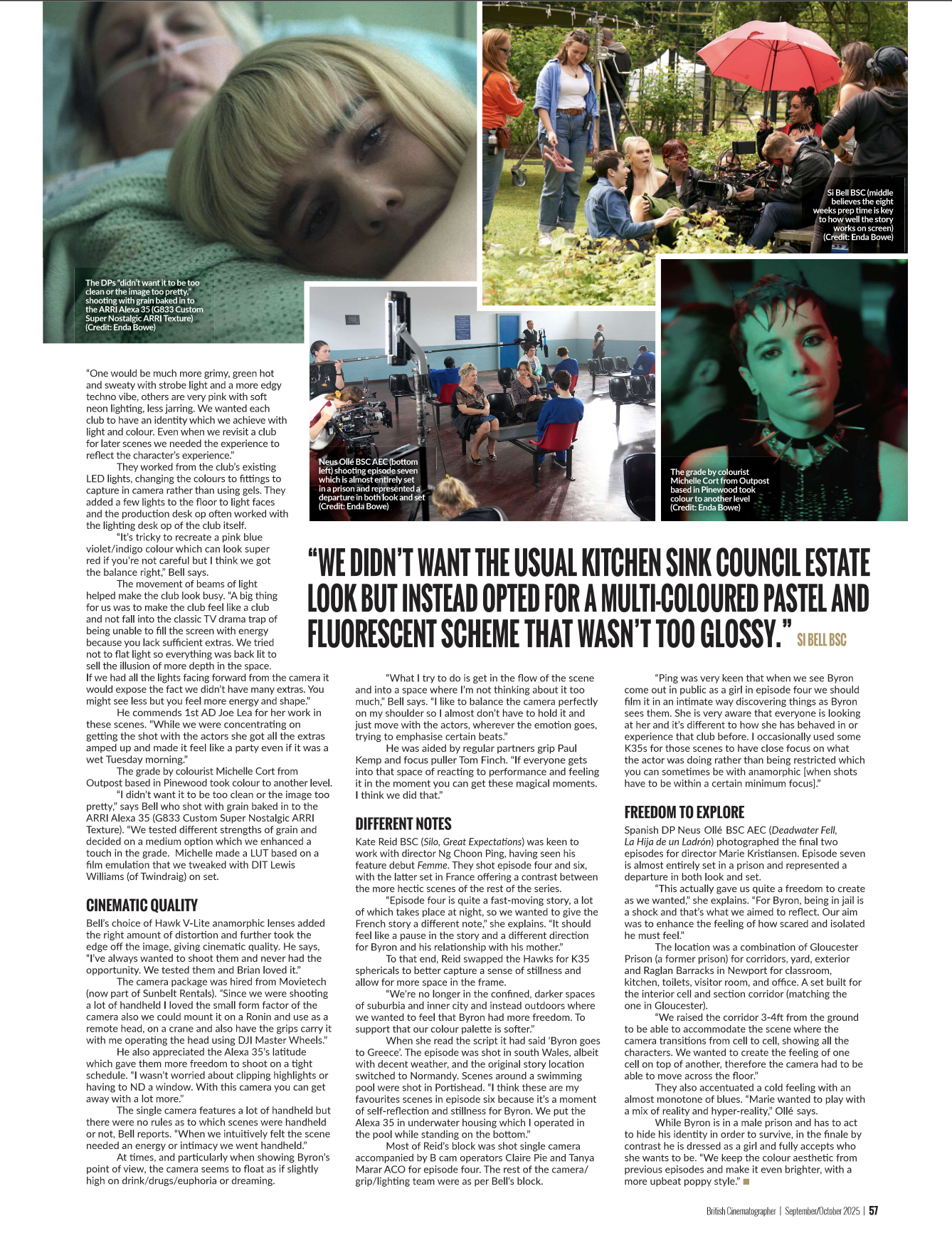 What it Feels Like For A Girl - British Cinematographer Article 2025 2
