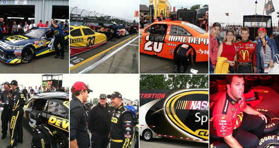 Nascar with Wellbuilt Company's Mitch Kidd