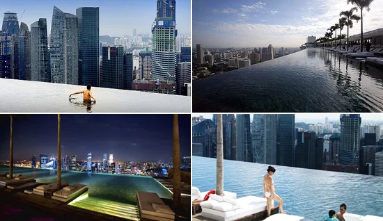 skyscraper swimming pool marina bay sands hotel singapore