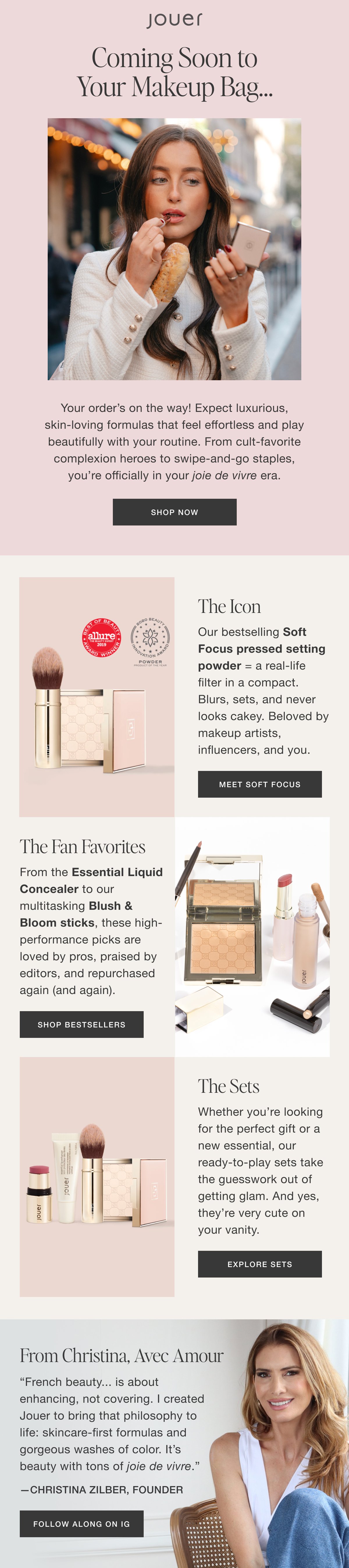 Jouer Cosmetics Email 2