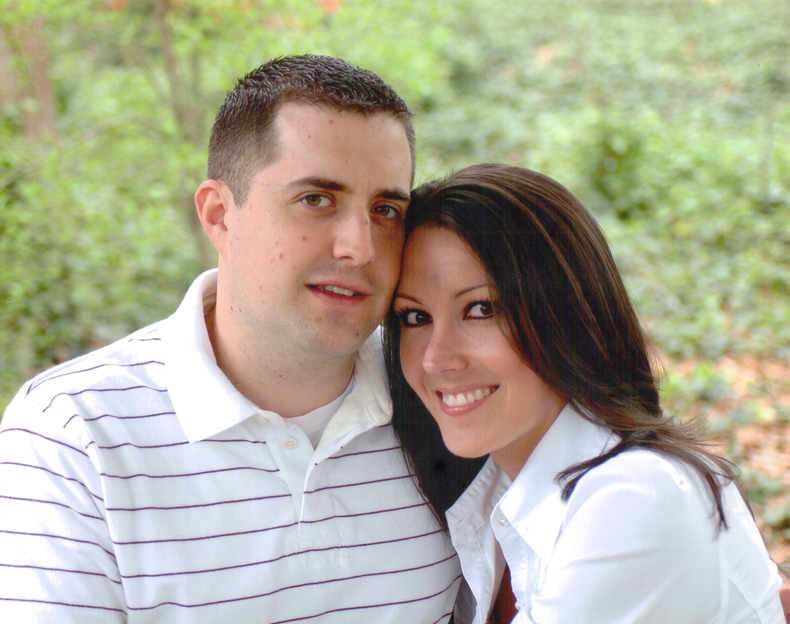 The husband and I at our engagement session in 2006.