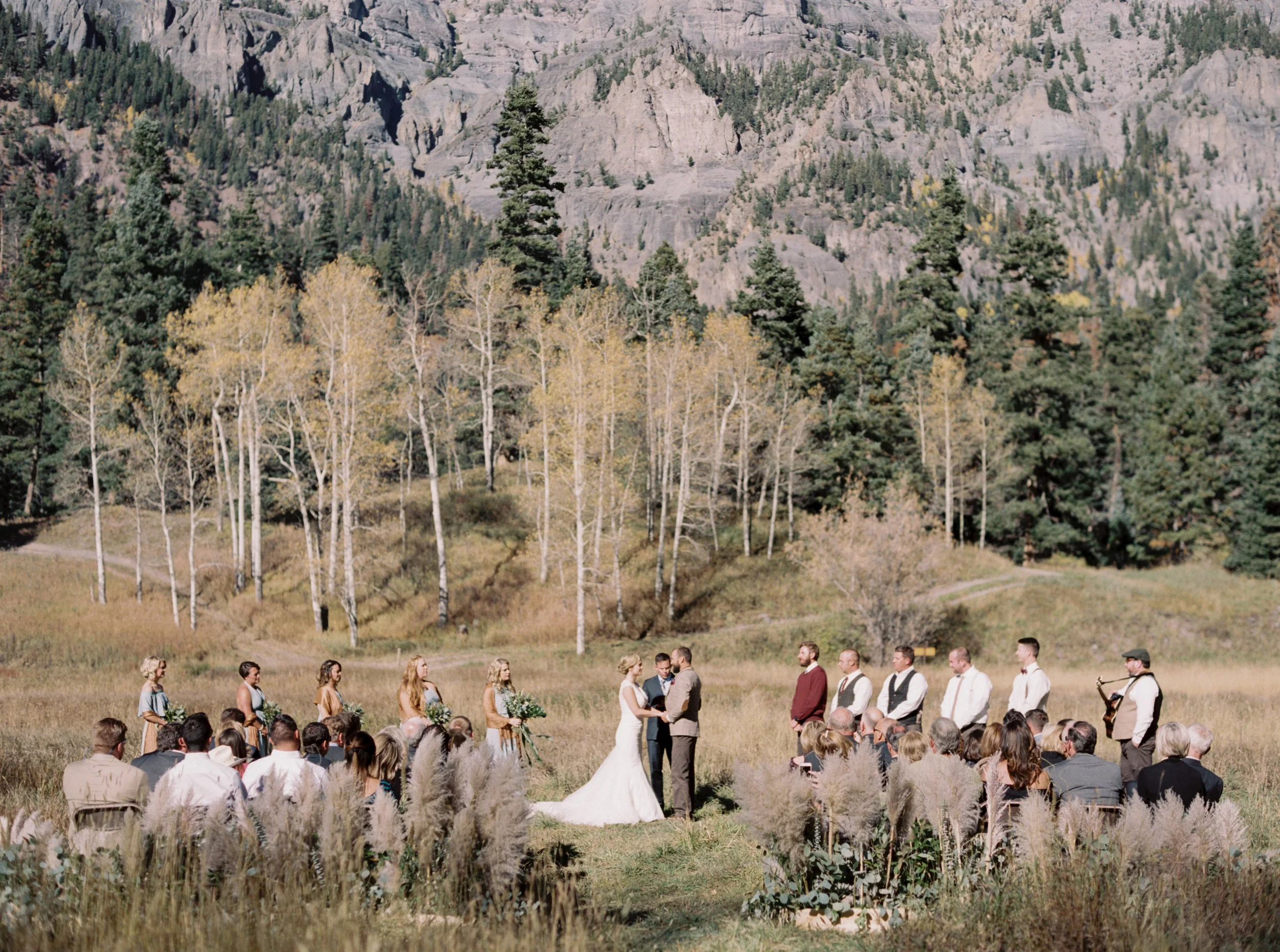 Adventurous Colorado mountain destination wedding, hosted at the Beaumount Hotel in Ouray, by Dallas destination wedding photographer Tracy Enoch