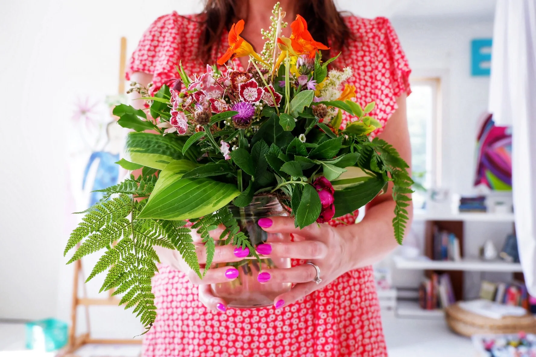 Thank you to a sweet student for having made to stunning wild bouquet! I am a LUCKY teacher.