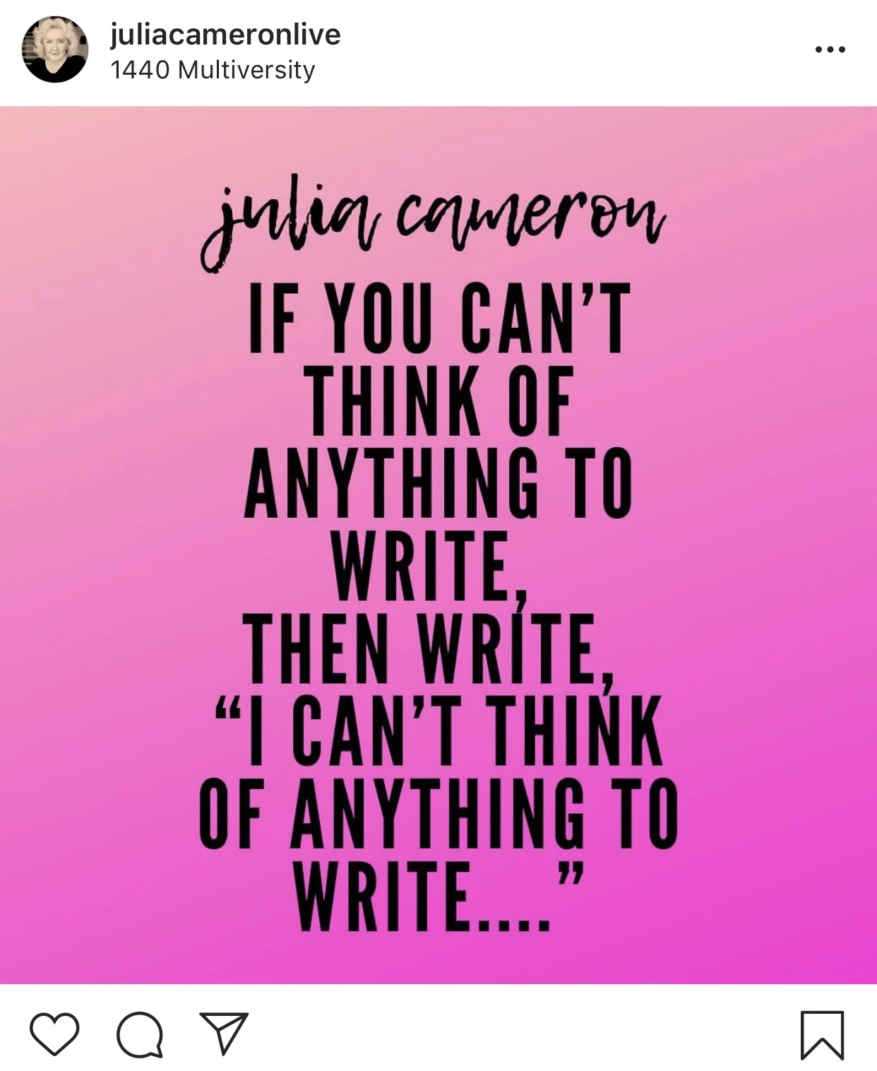 Source: @juliacameronlive