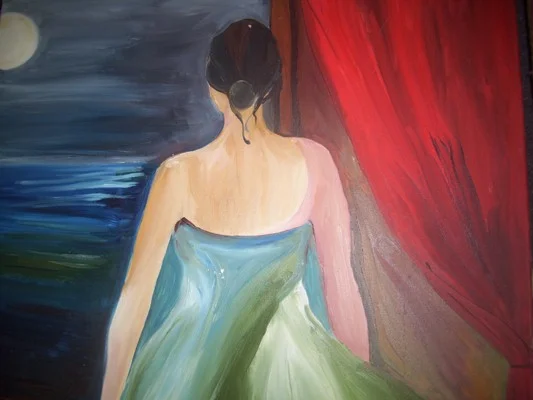 The moon, 2006. Oil on canvas. 70cmx70cm.