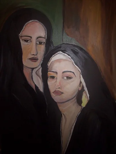 Nuns. Monjas, 2013. Oil on canvas.