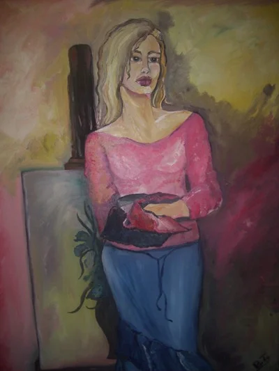 The painter, 2008. Oil on canvas. 92cmx73cm.