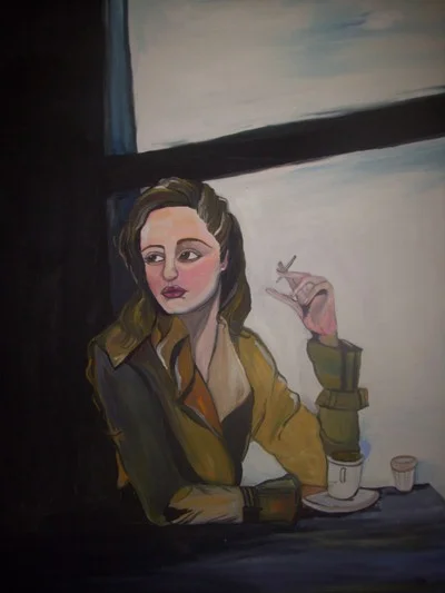 Waiting. Espera, 2009. Oil on canvas.