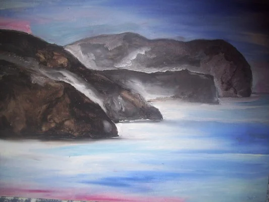 Mist/Lainoa/Niebla, 2010. Oil in canvas. 38cm x 55cm.