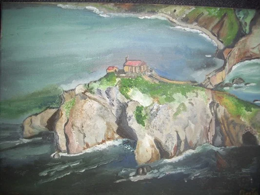 San Juan de Gaztelugatxe 1, 2011. Oil on canvas. 