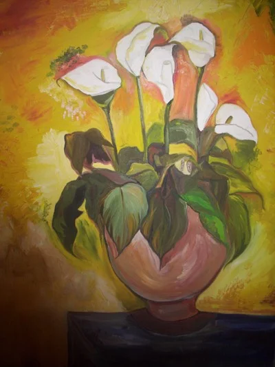 Lilies, 2009. Oil on canvas.