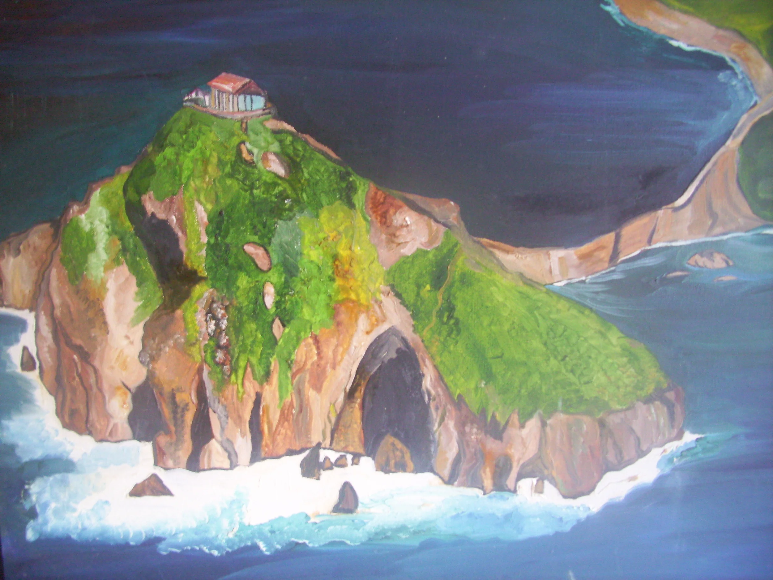 San Juan de Gaztelugatxe 2, 2011. 165x54. Oil.