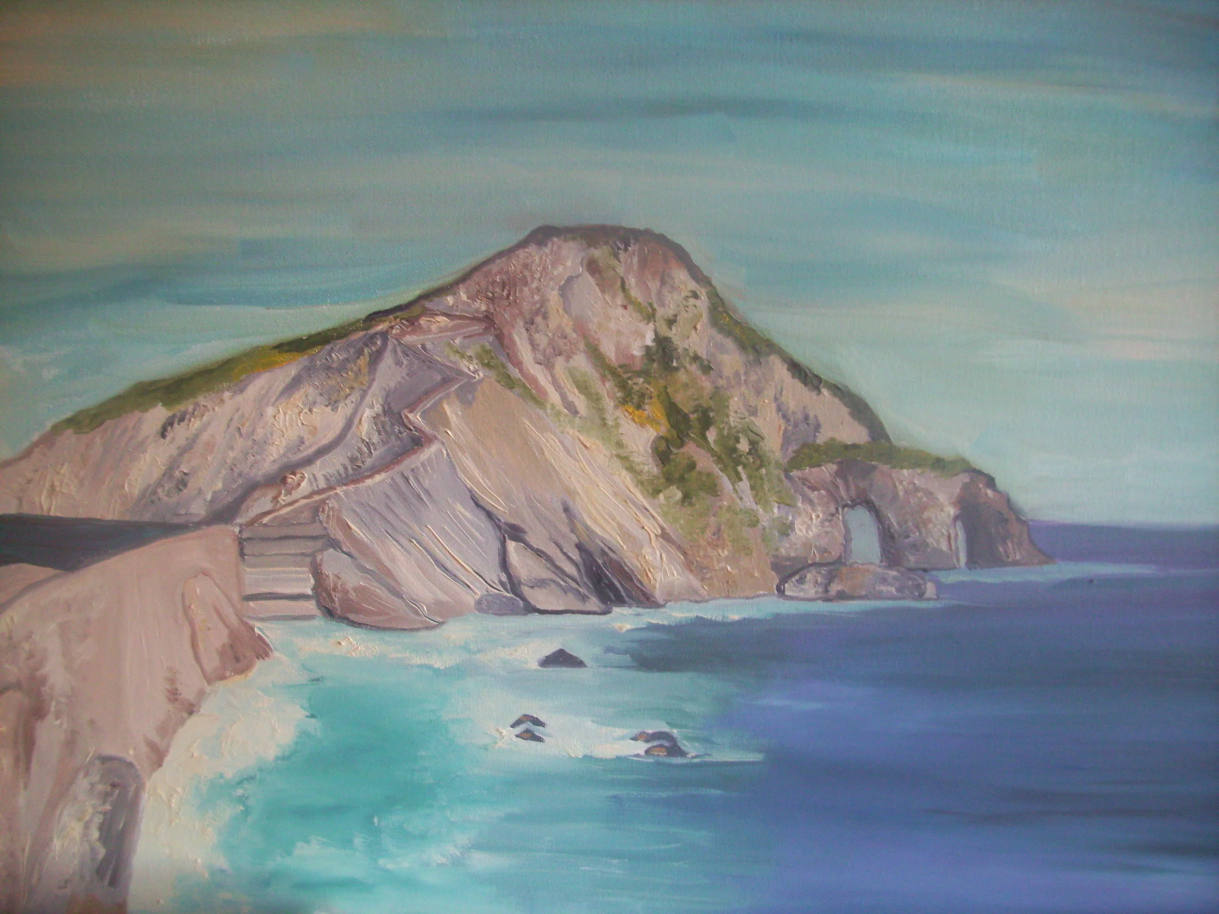 San Juan de Gaztelugatxe, 2012. 46x61cm. Oil on wood.