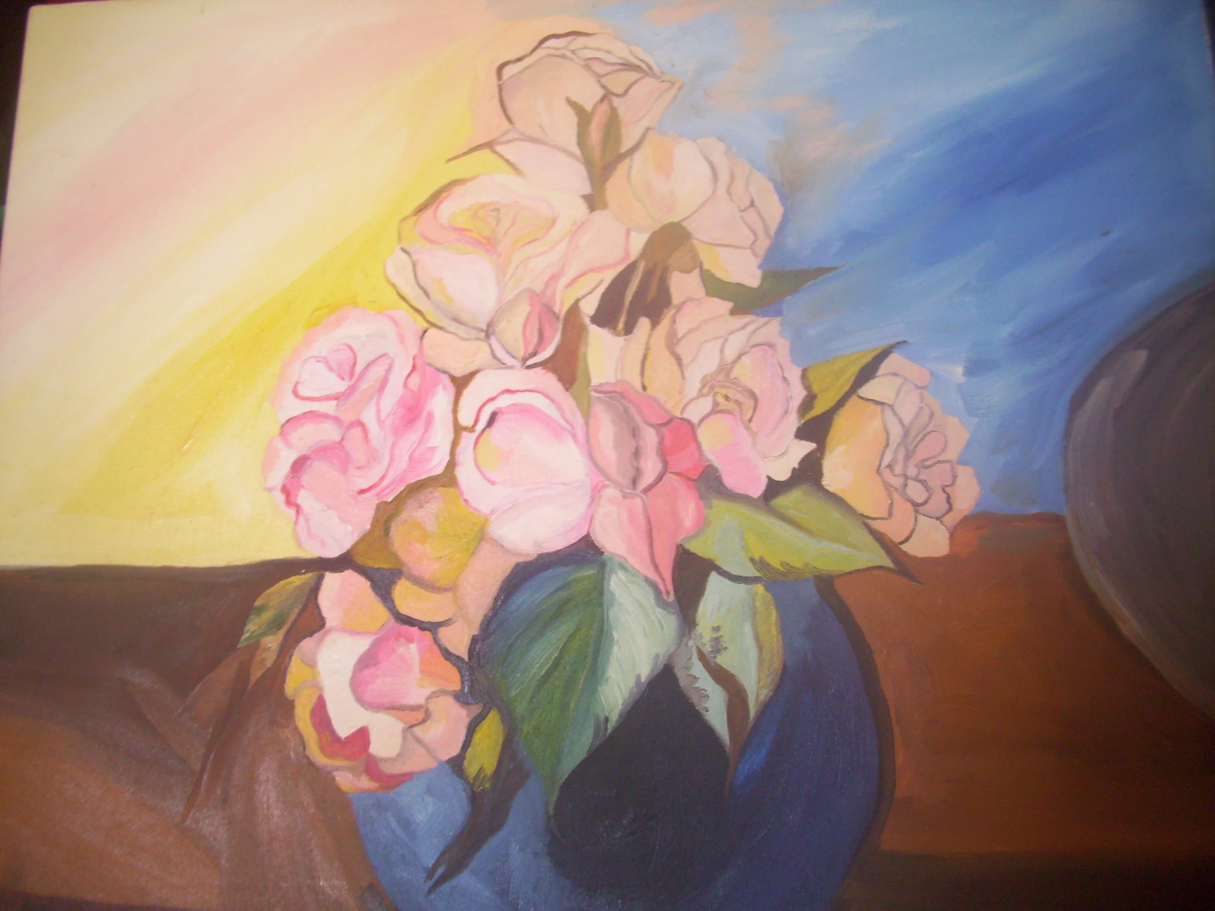 Flowers 3. 1998. 65x54cm. Oil on canvas.