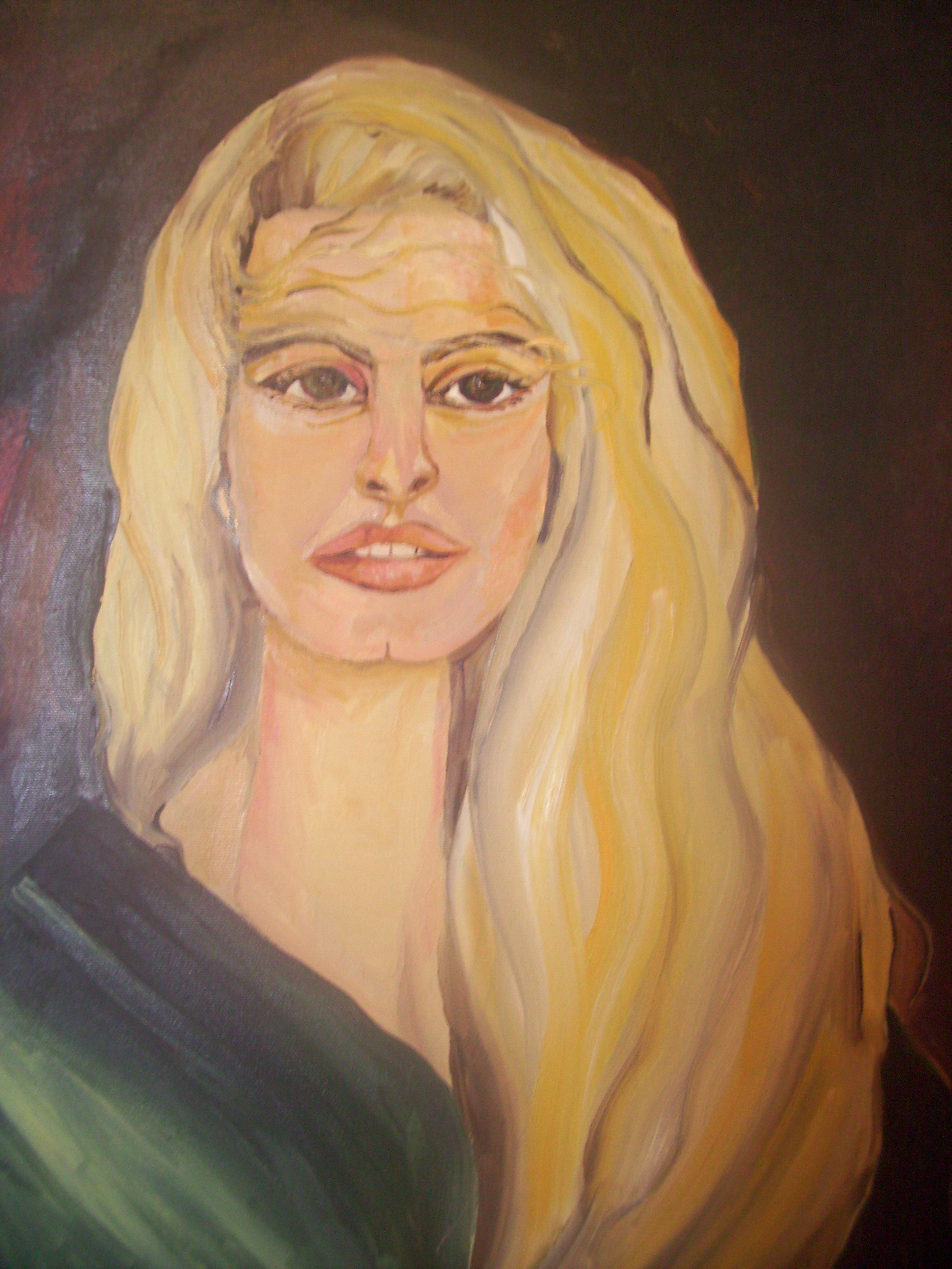 Blonde. 55x46cm. Oil on canvas.  £350/$535/€475