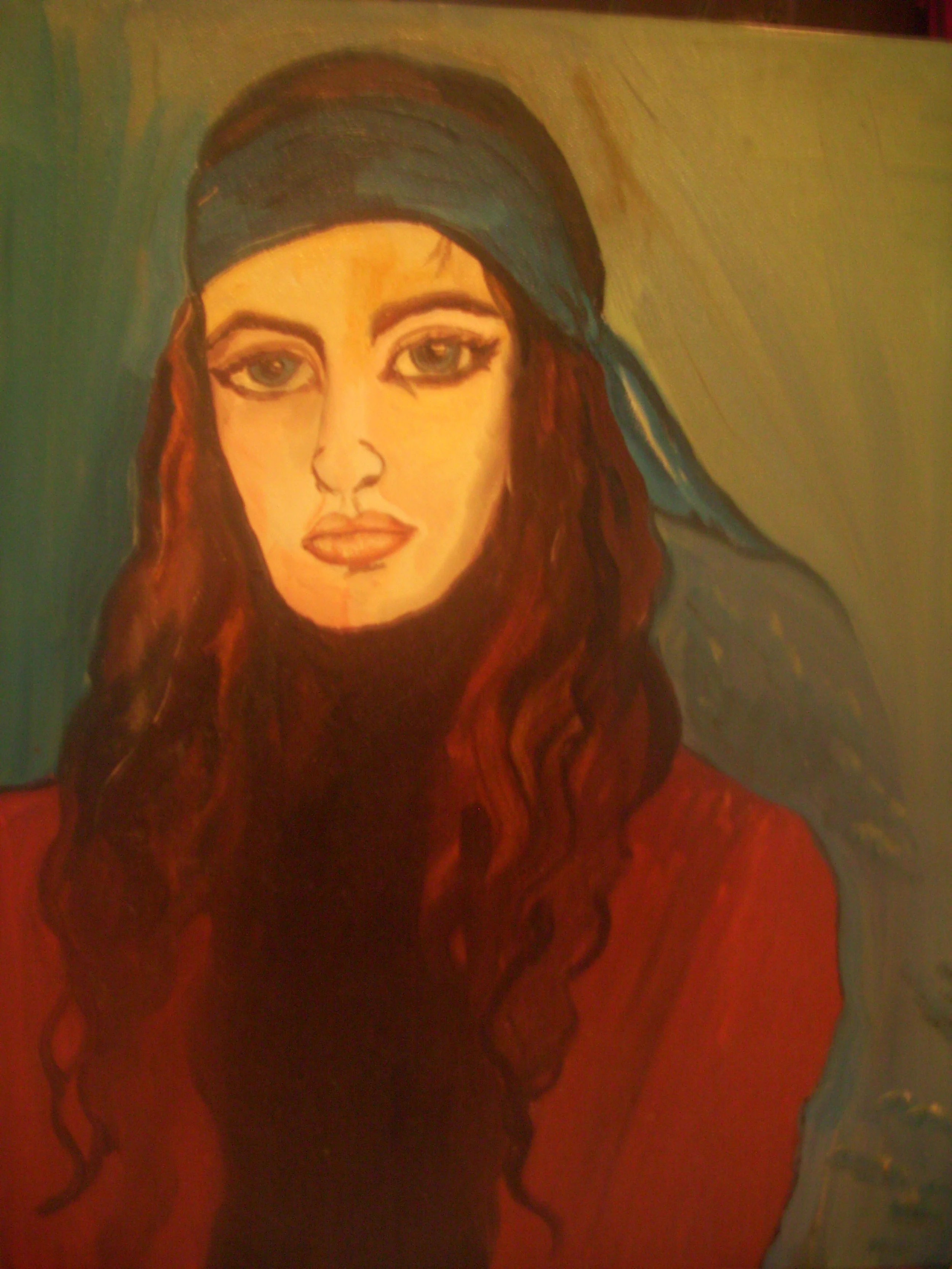 Boheme, 41x33cm. Oil on canvas. £250/$380/€338