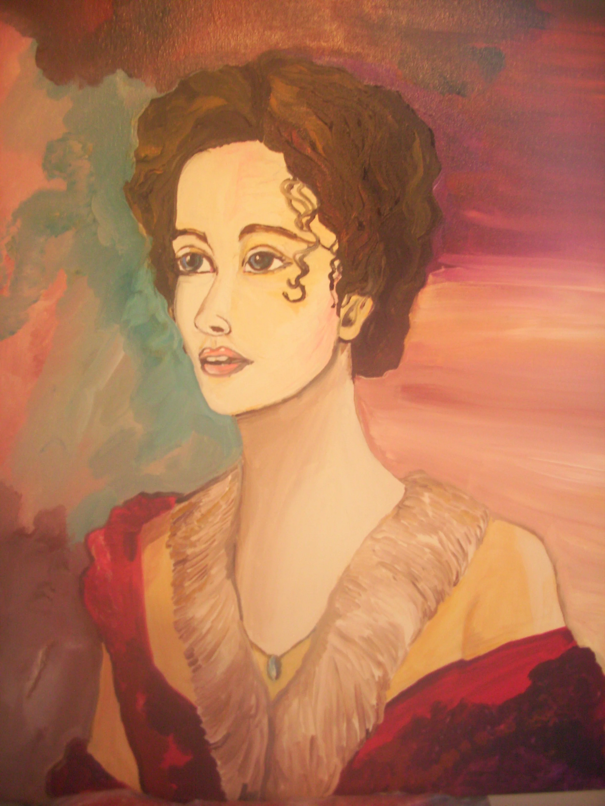 Lady. 61x50cm. Oil on canvas. £350/$535/€475