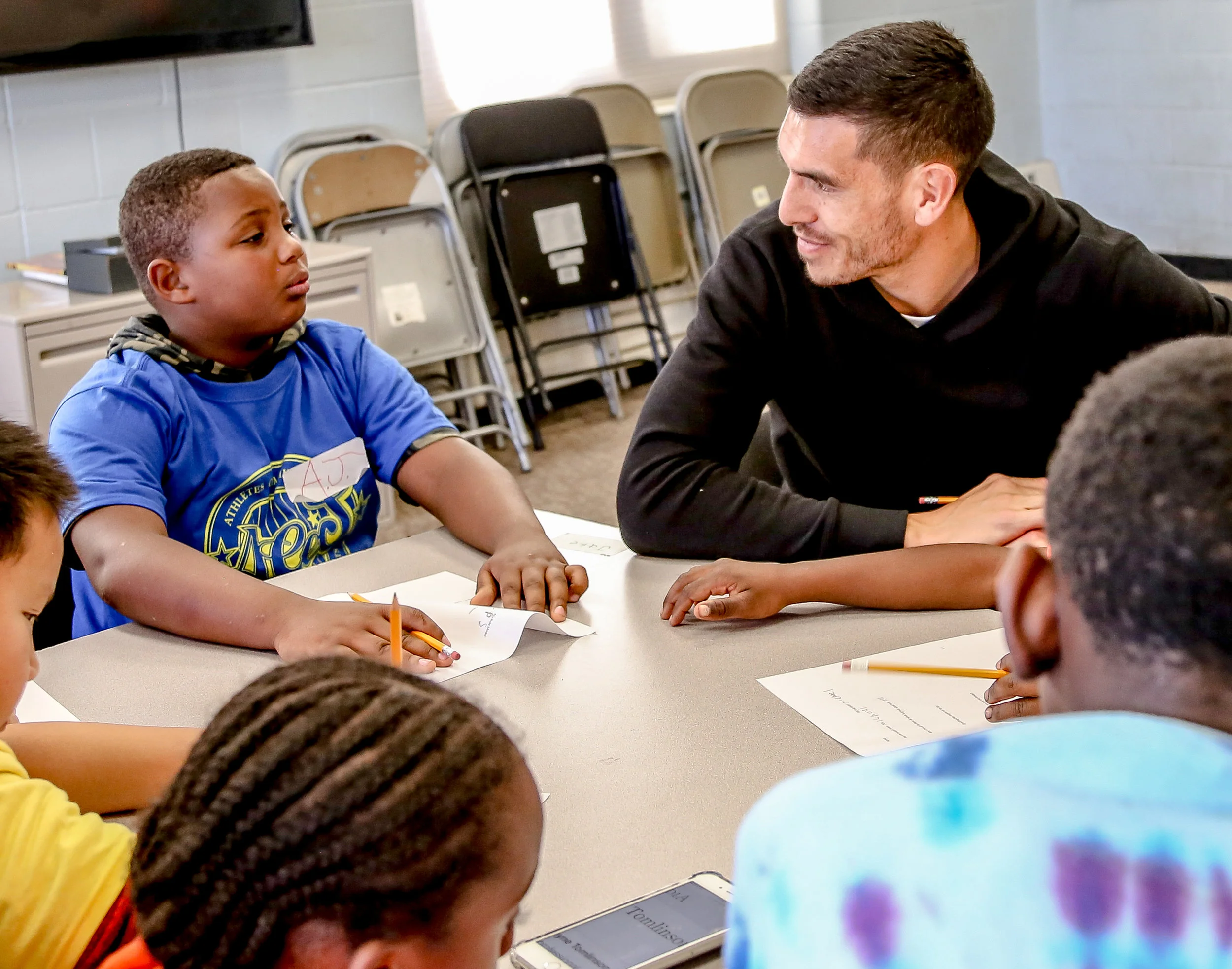 Athletes Boxall, Dumba, and Weatherly visit Southside