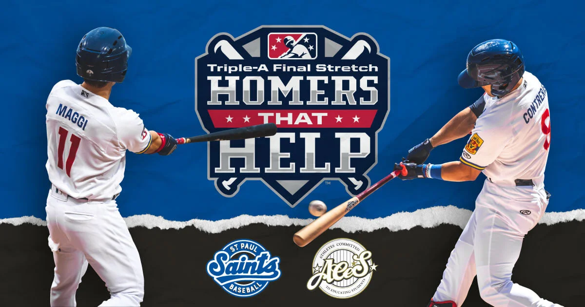 St. Paul Saints select ACES as "Homers That Help" Community Partner