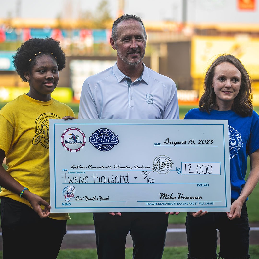 Goin’ Yard for Youth: Treasure Island and St. Paul Saints select ACES as charity partner!