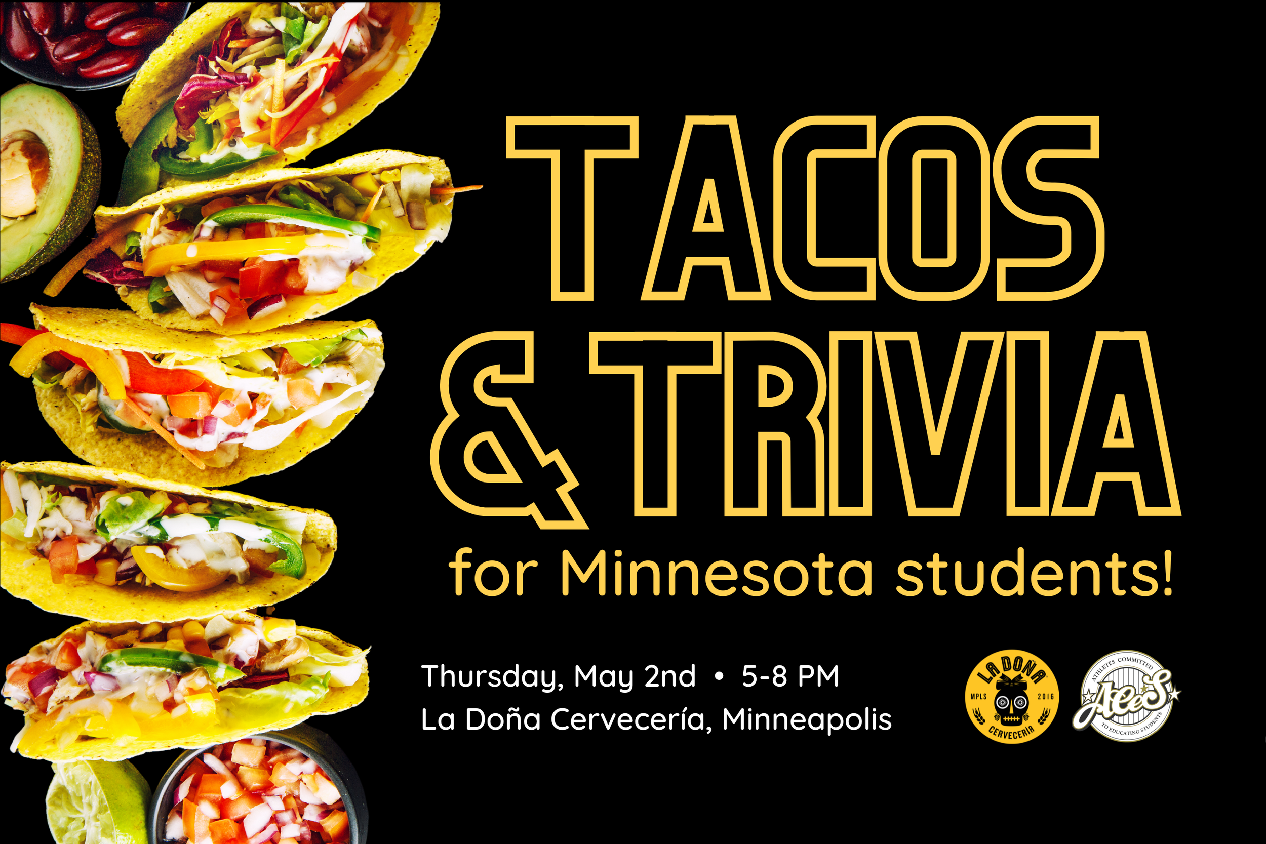ACES announces third annual Tacos &amp; Trivia for Minnesota students!