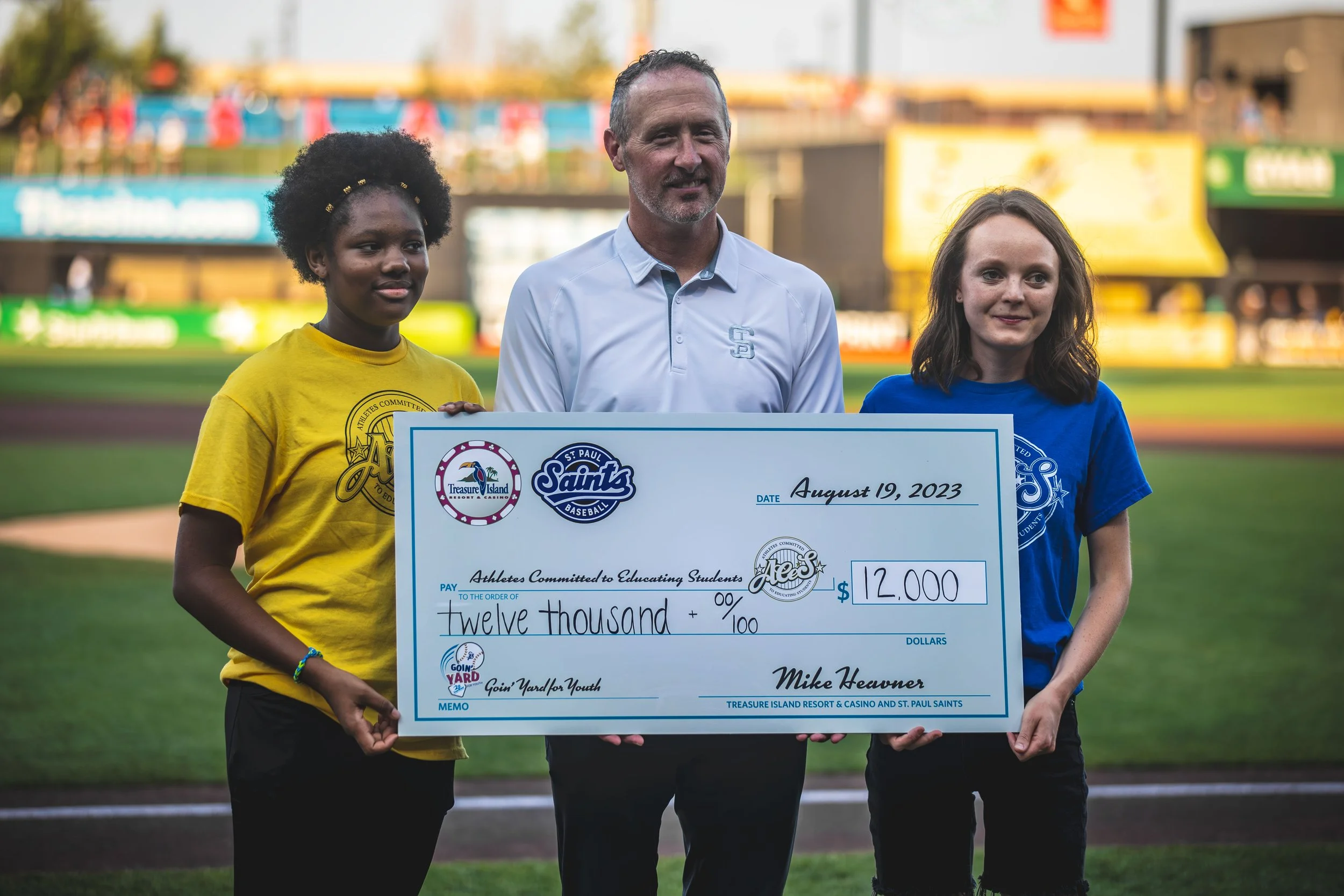 Goin’ Yard for Youth Treasure Island and St. Paul Saints select ACES