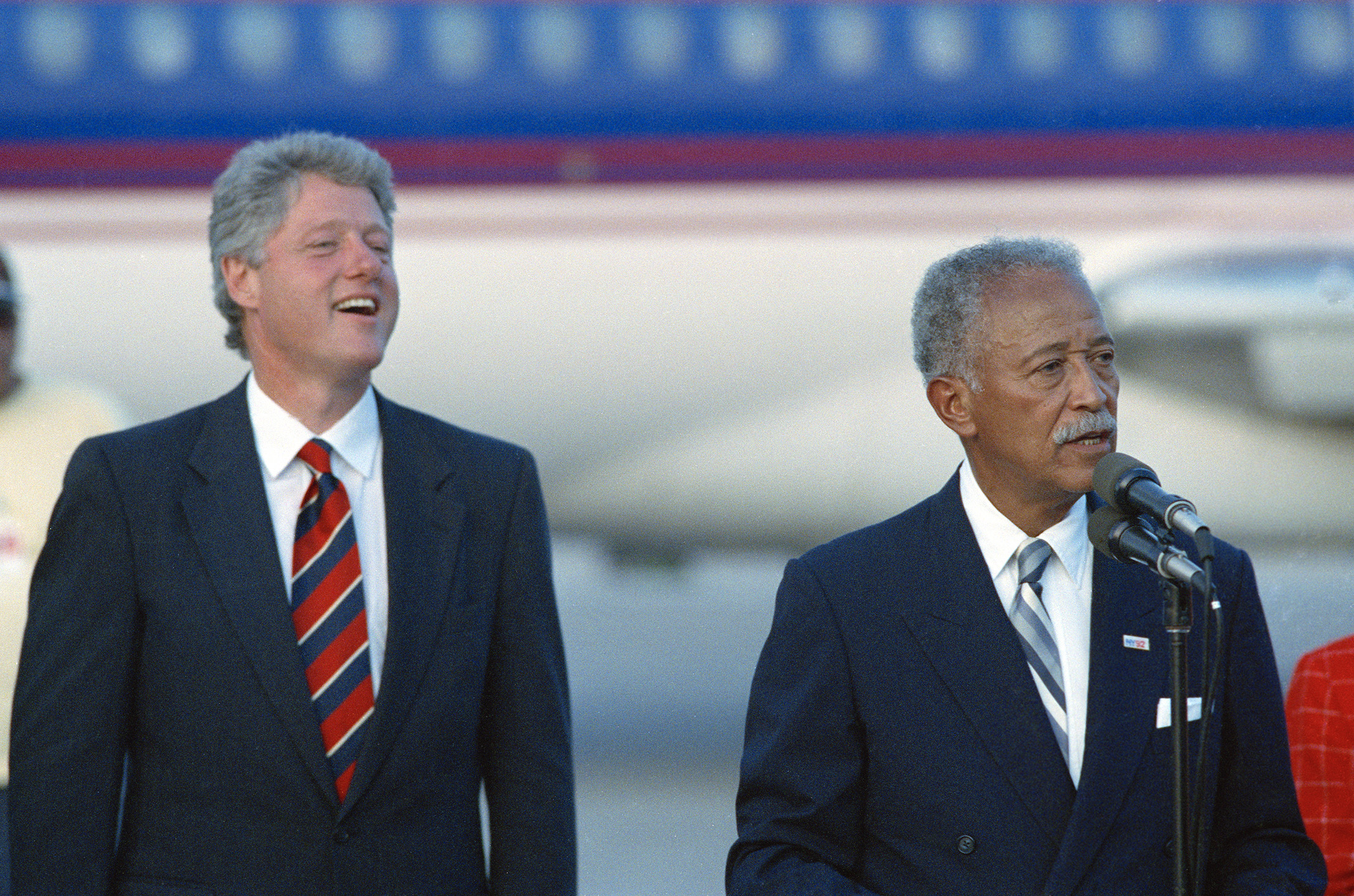 Governor Bill Clinton and Mayor Dinkins