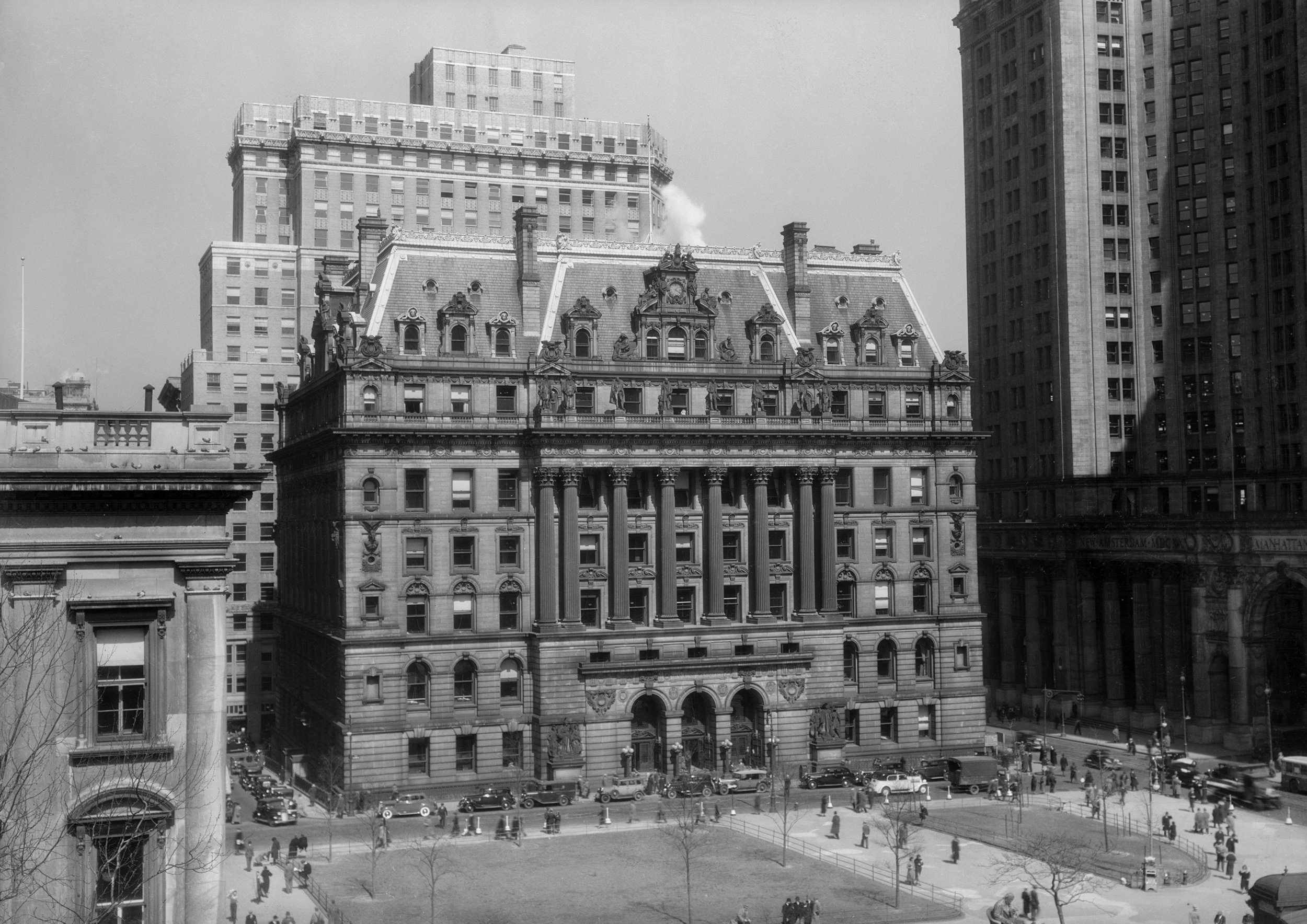 Hall of Records, ca. 1935. NYC Municipal Archives.