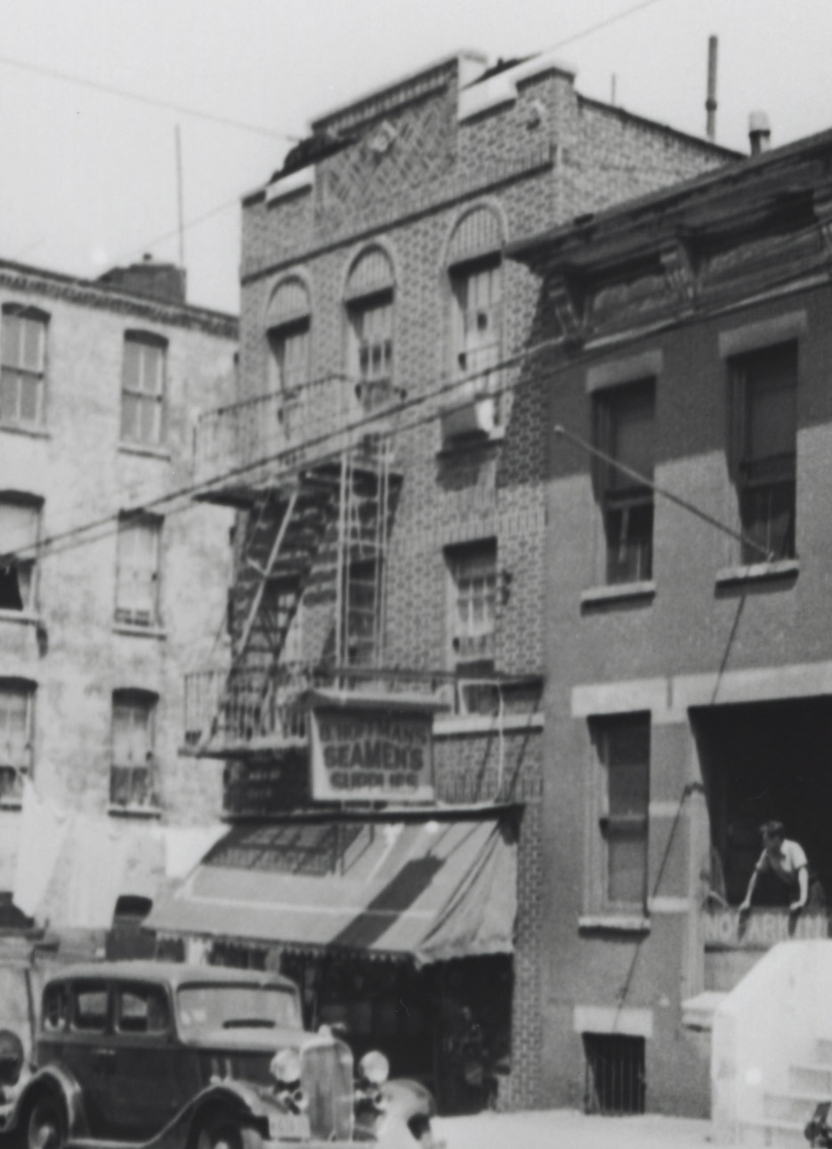B. Hoffman's Seamen's Supplies, north side of 58th St. between 2nd and 3rd Avenues (BBL 3-845-70), Sunset Park, Brooklyn, 1939-1941. NYC Municipal Archives.