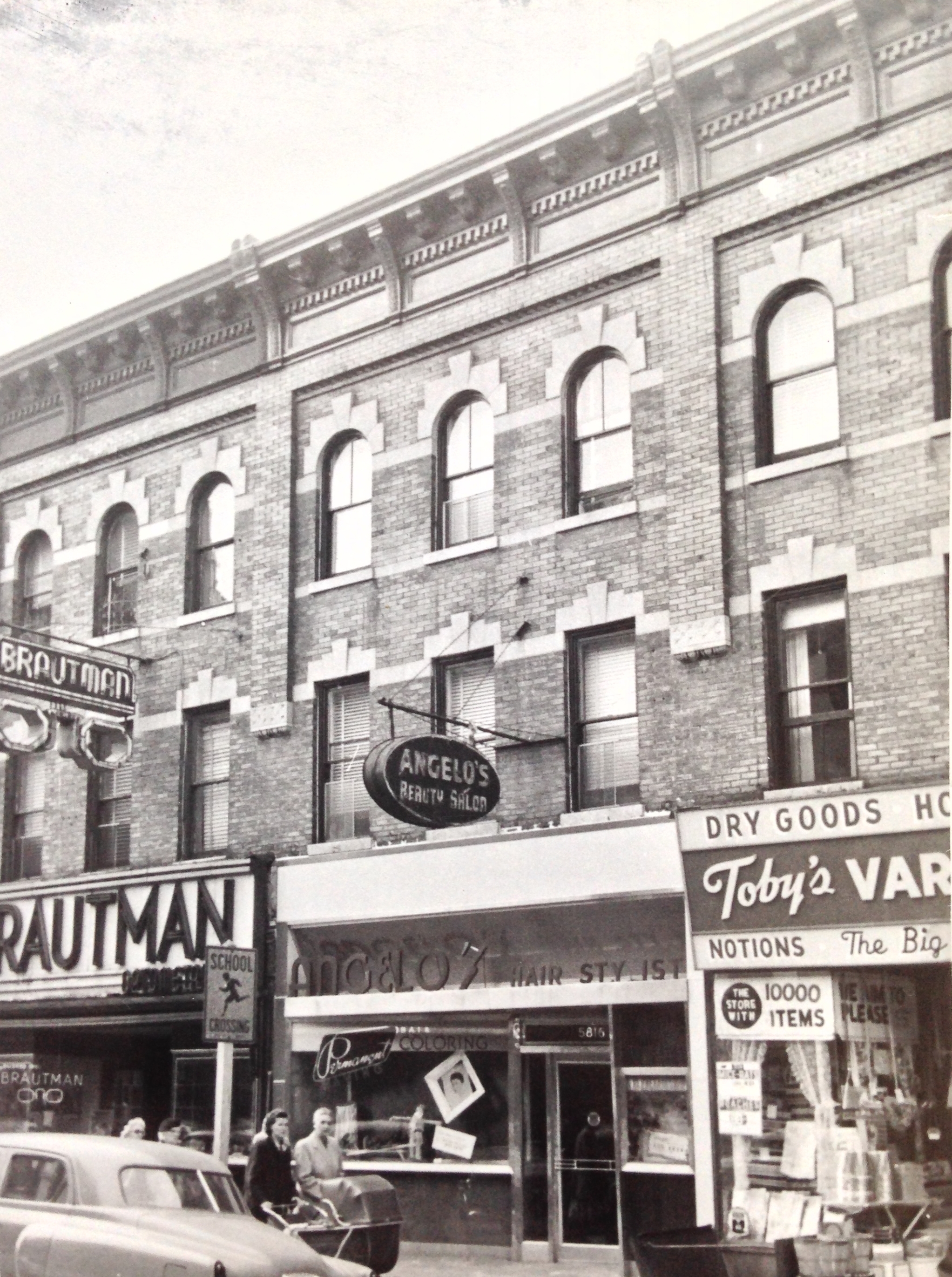 5818 5th Ave between 58th-59th Streets. 1954. NYC Municipal Archives.