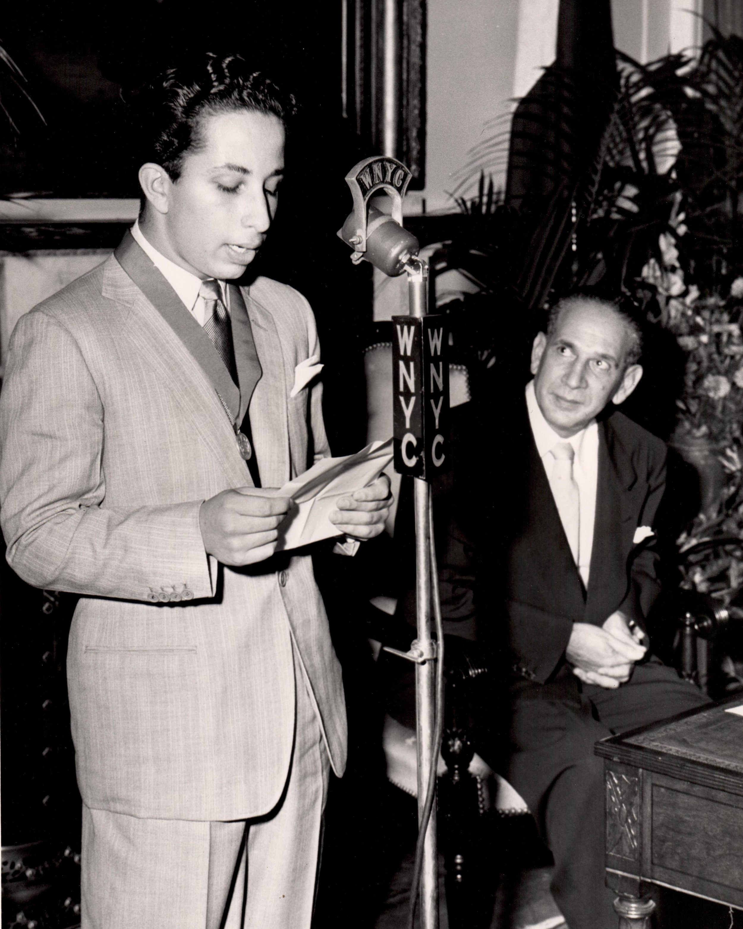 King Faisal II Addressing The City