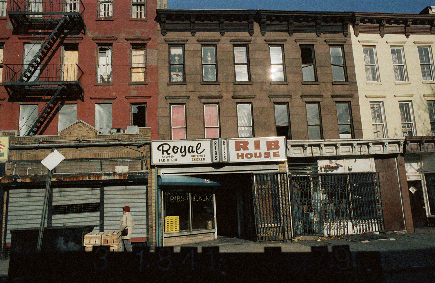 Royal Rib House, 303 Halsey St., Brooklyn, NY, circa 1985. Department of Finance collection, New York City Municipal Archives.