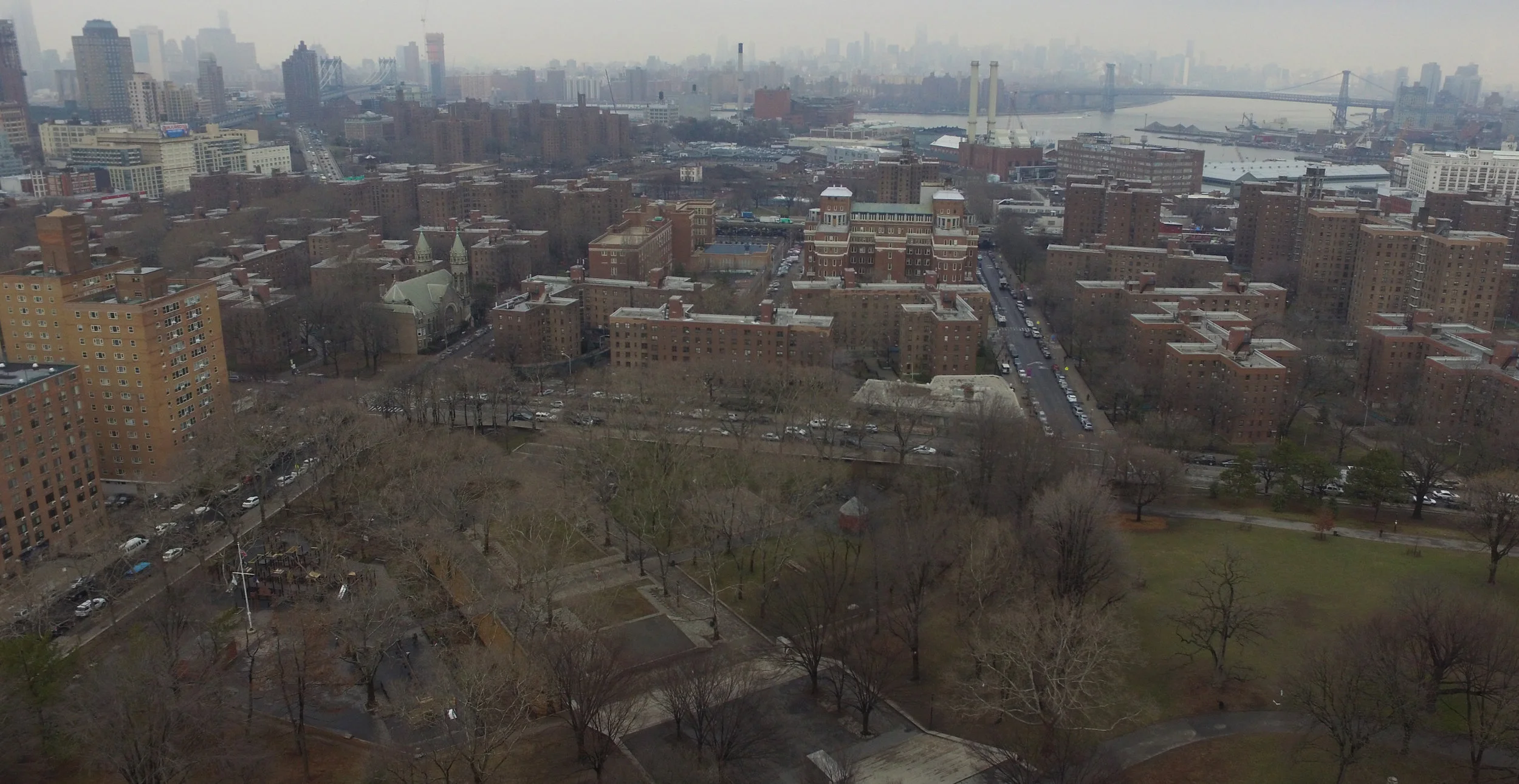 Fort Greene Park northwest corner, facing north. Photo: Darryl Montgomery, 2017.