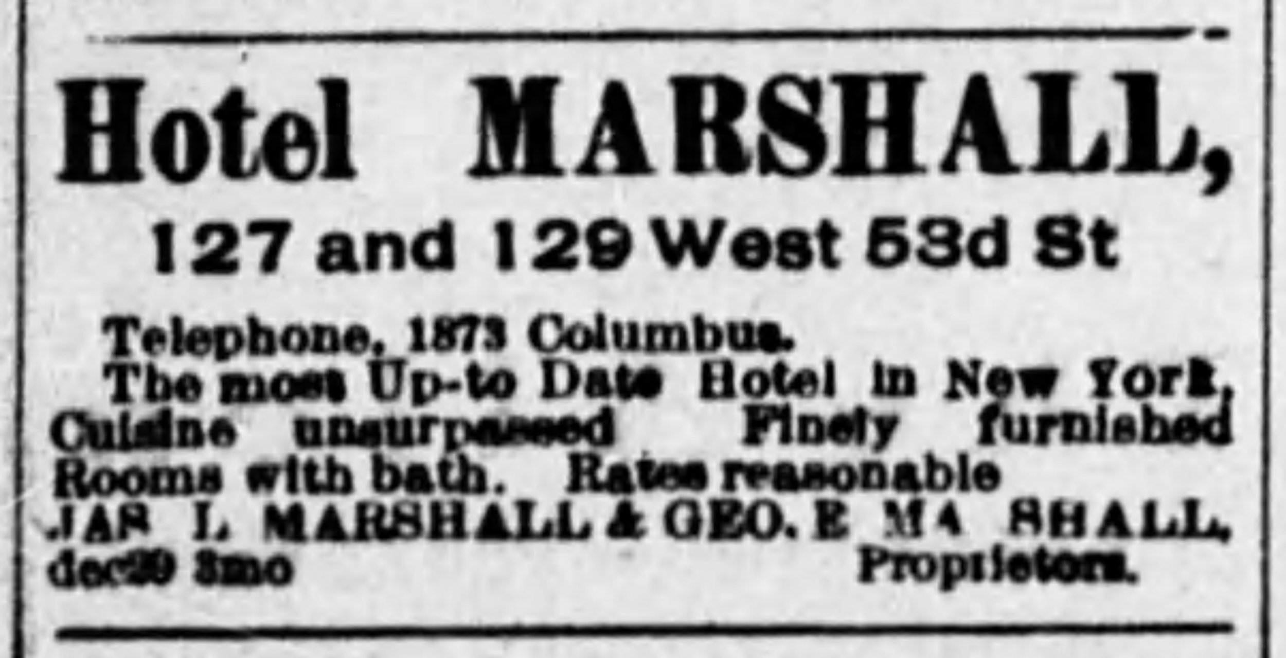 Advertisement, The New York Age , June 8, 1905.