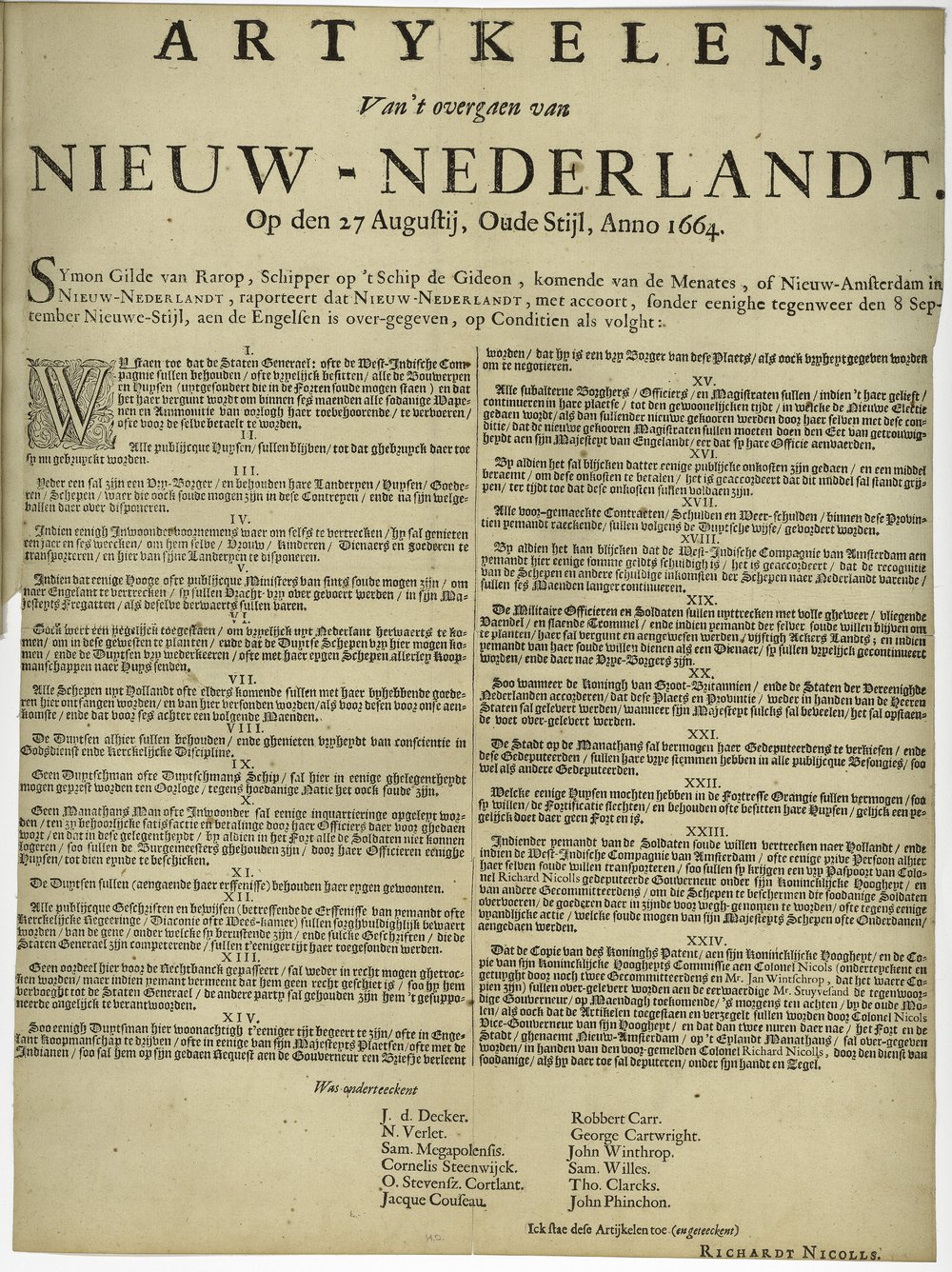 The Dutch & the English Part 4: Invasion? — NYC Department of Records ...