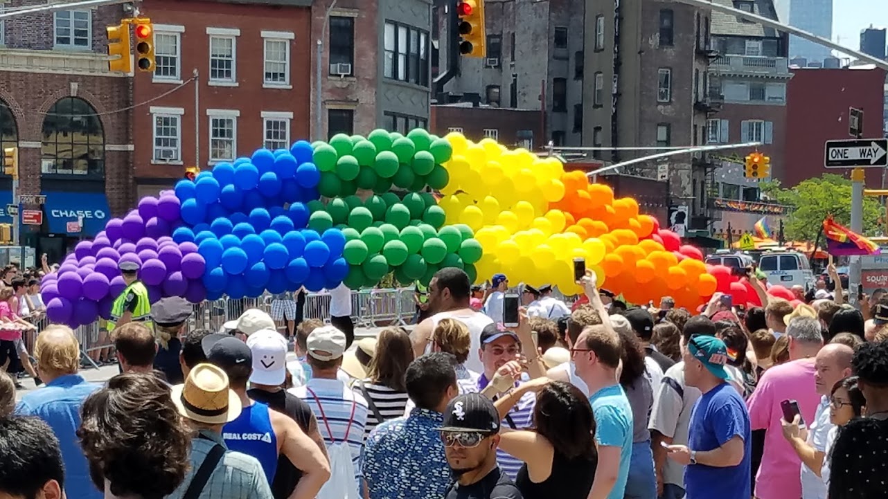 LGBTQ Pride March, NYC 2016. Photograph by Nathalie Belkin.