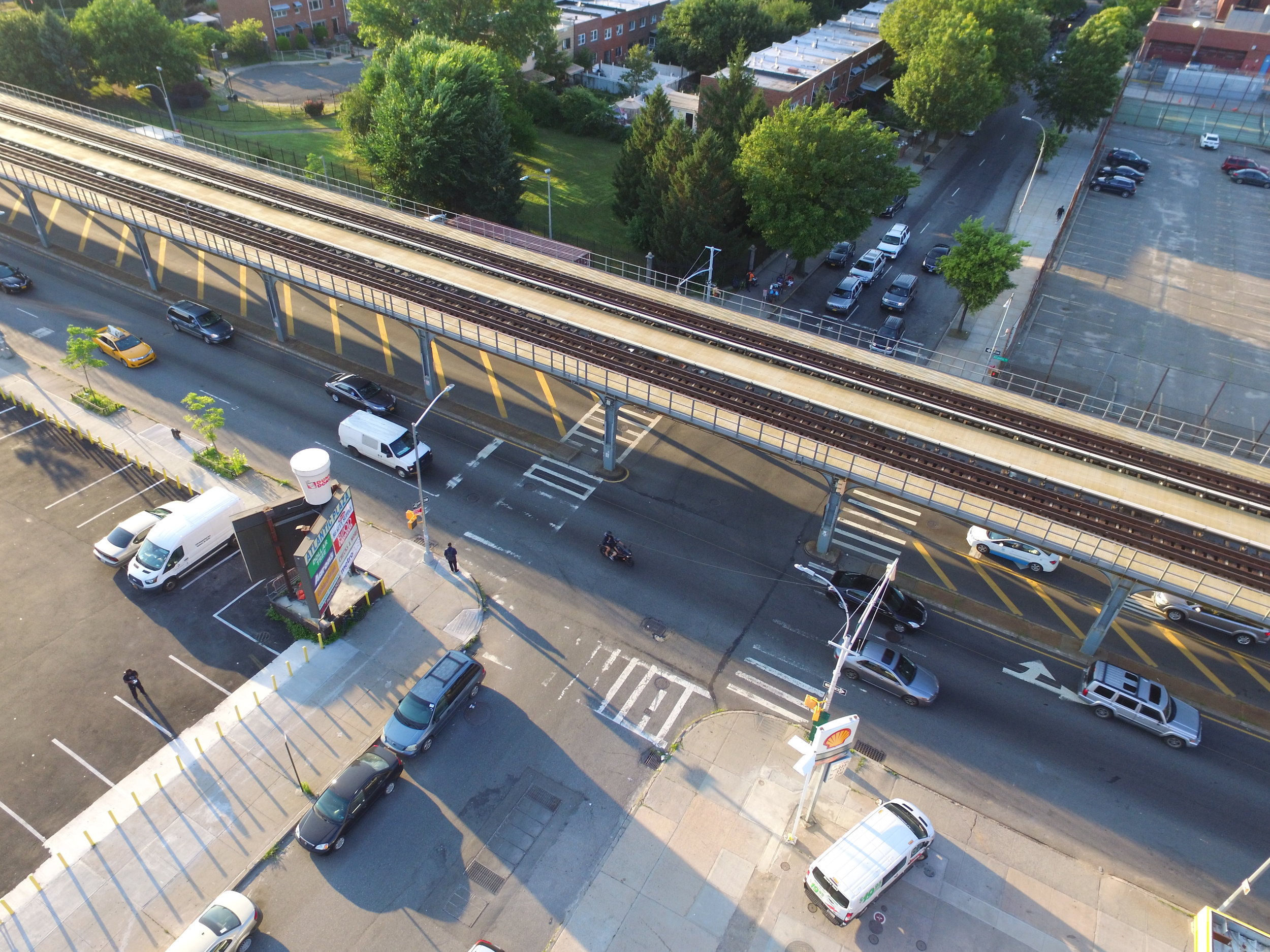 Atlantic Avenue at Schenectady Avenue. Photo: Darryl Montgomery, 2017.
