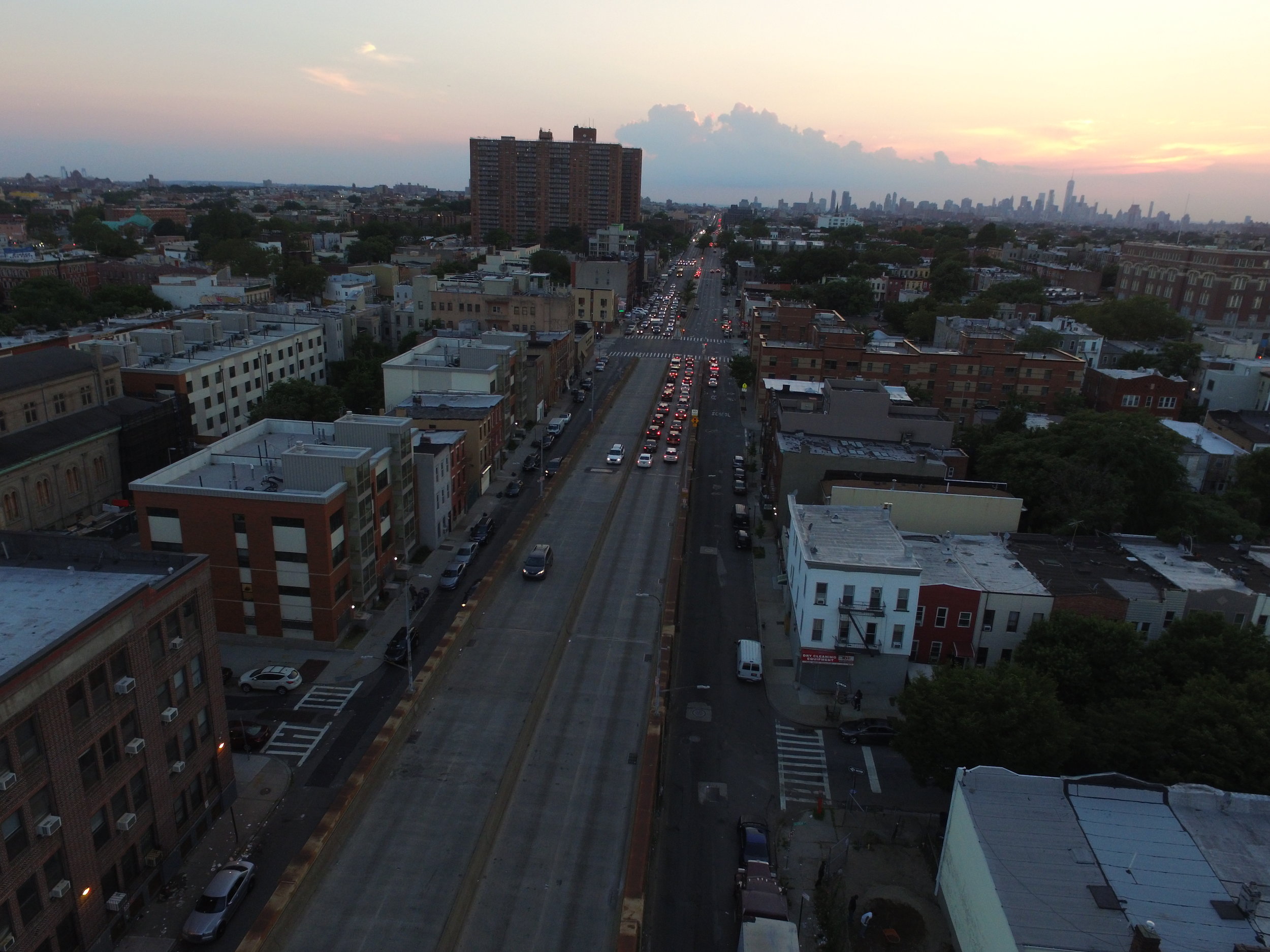 Atlantic Avenue at Sackman Street looking west. Photo: Darryl Montgomery, 2017.
