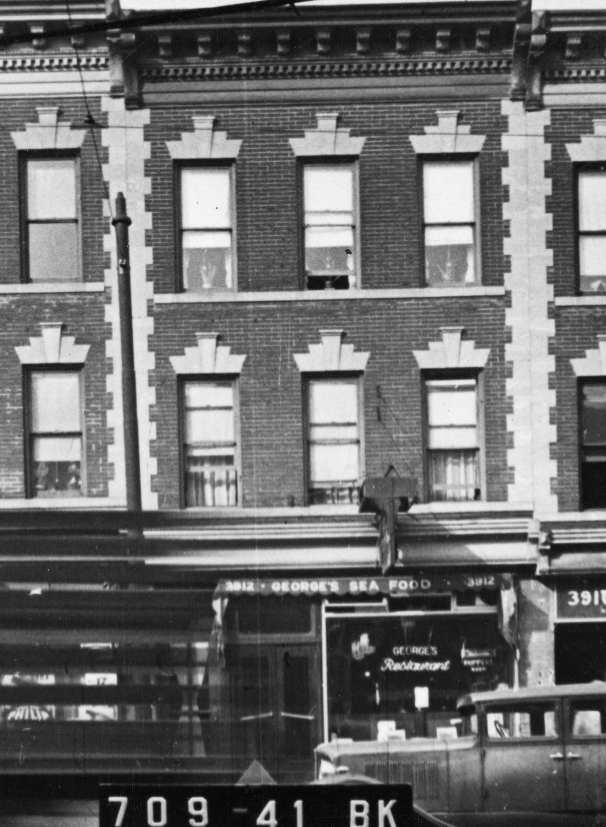 3912 5th Avenue, Brooklyn, NY, circa 1940. Department of Finance Collection, NYC Municipal Archives.