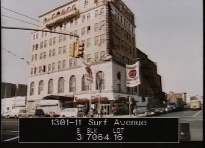 The Loew’s Coney Island in the 1980s housed a Kansas Fried Chicken, a chain owned by Horace Bullard who bought the Shore Theater for $125,000 in 1979.