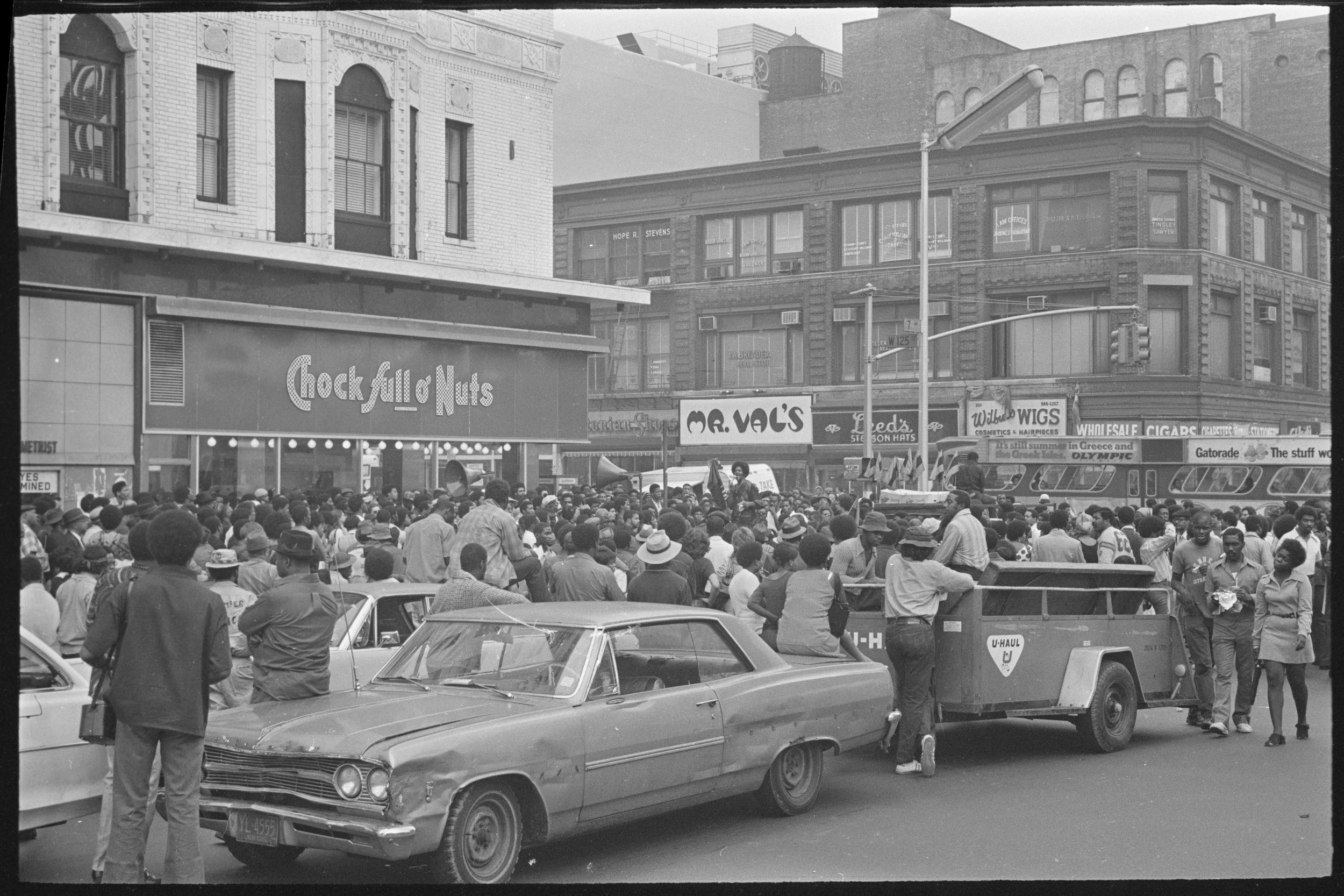 Attica Demonstration at 125th Street and 7th Avenue, September 18, 1971