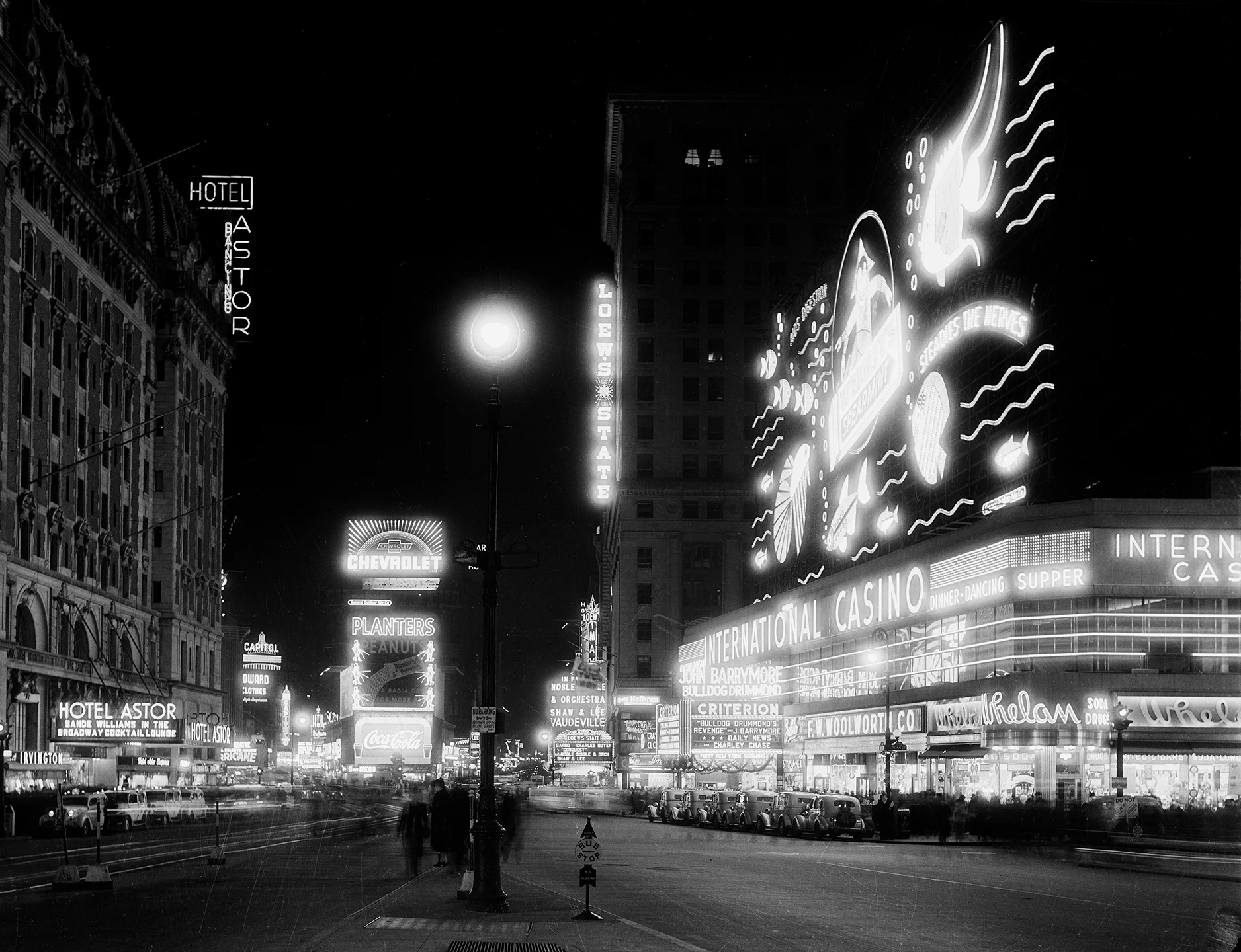 Times Square at Night, December 1937. WPA Federal Writers' Project Collection, NYC Municipal Archives.
