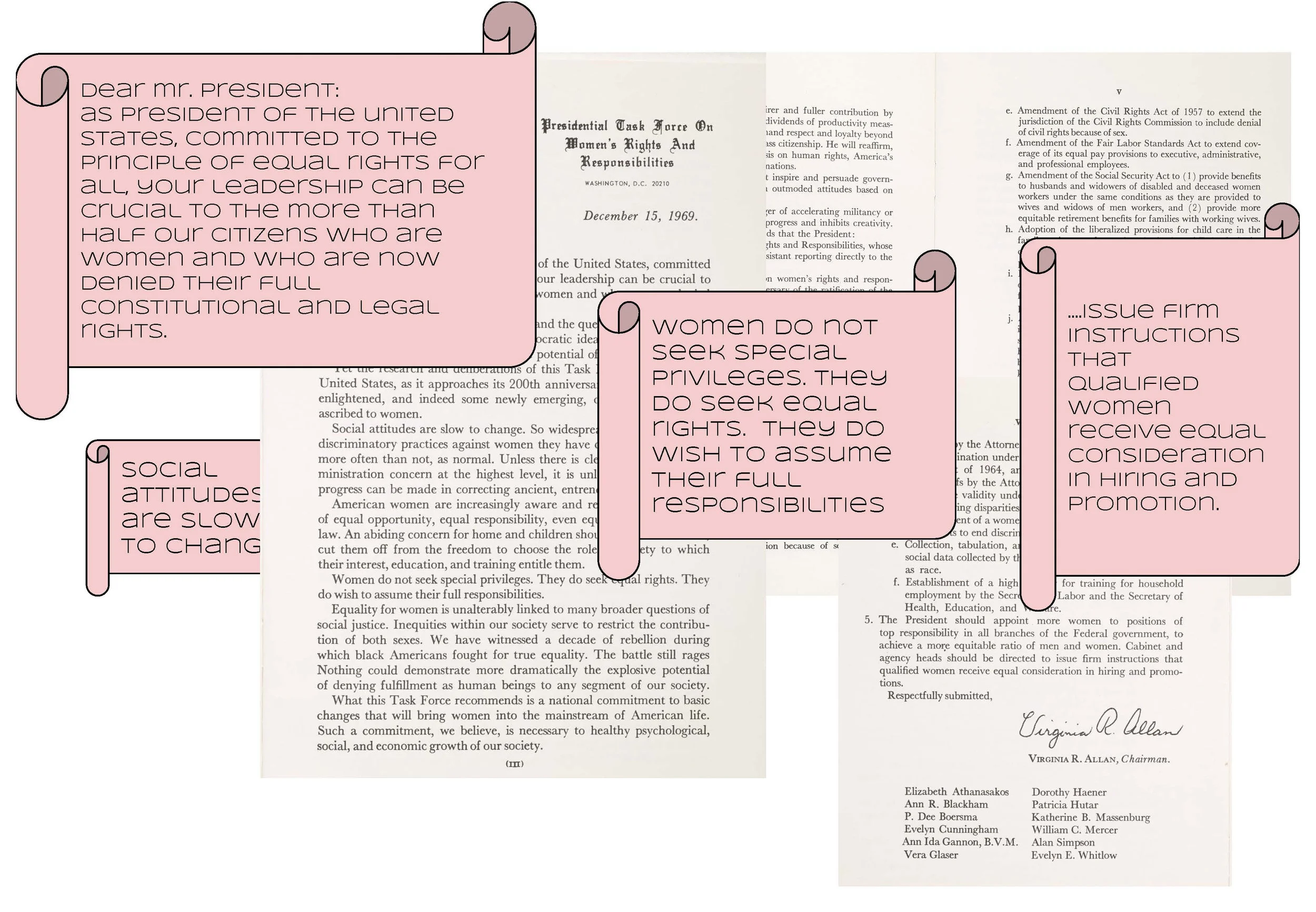 A Matter of Simple Justice: The Report of the President’s Task Force on Women’s Rights and Responsibilities, 1969, Mayor John V. Lindsay Subject Files