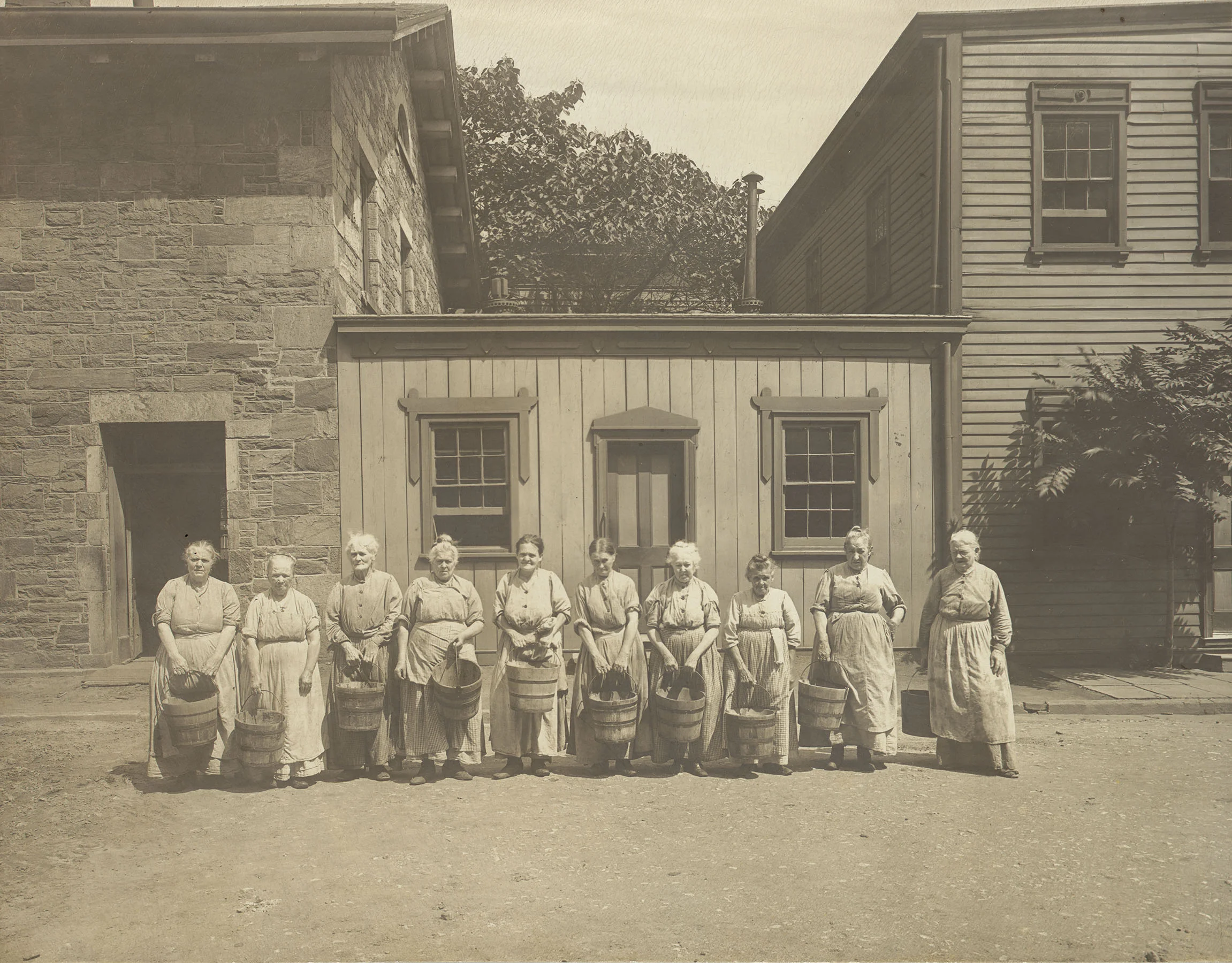 City Home for the Aged, Blackwell's Island, ca. 1900. Frederick A. Walter, Department of Public Charities Collection, NYC Municipal Archives.